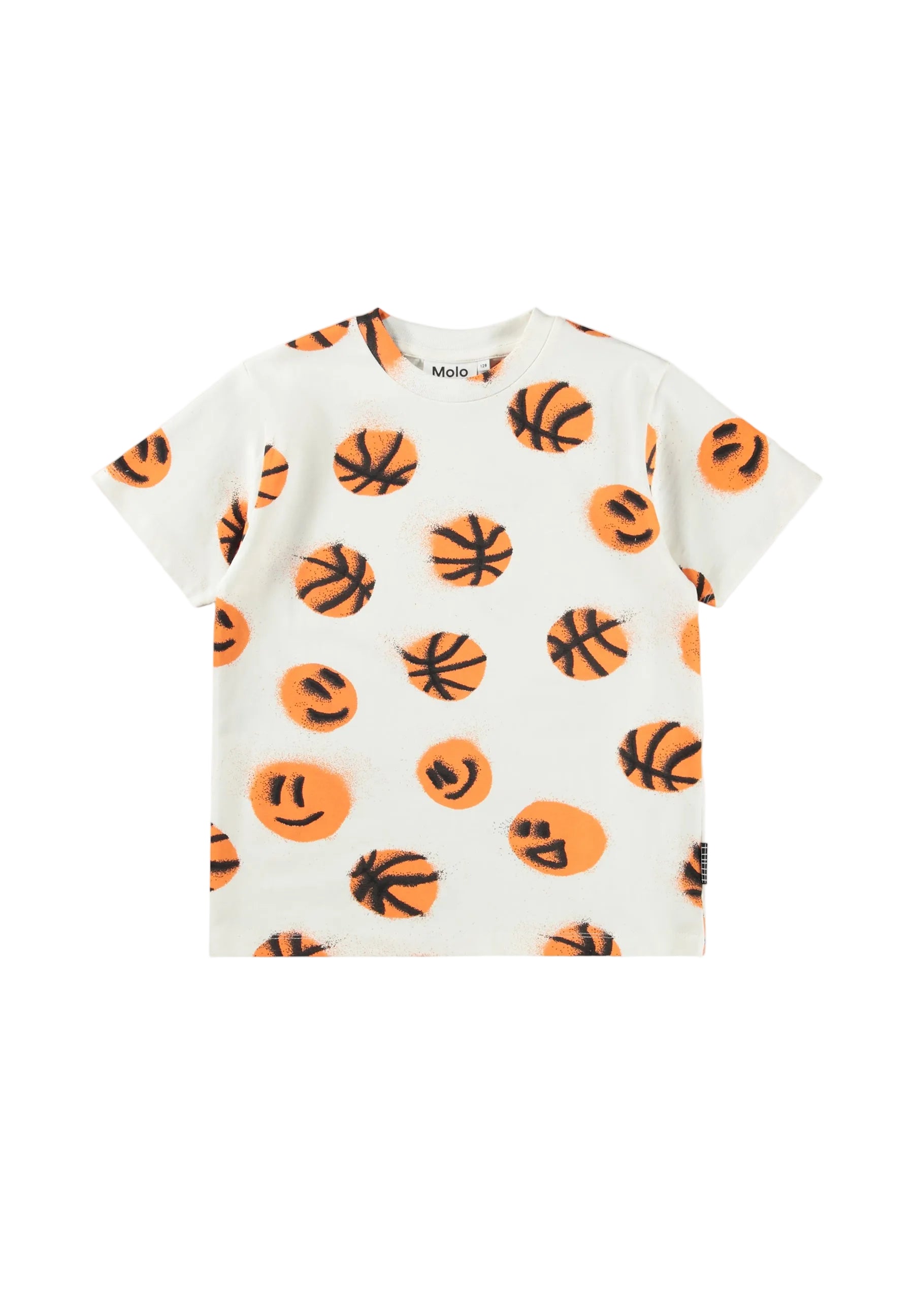 Molo Riley Shorts Sleeve Tee - Basketballs