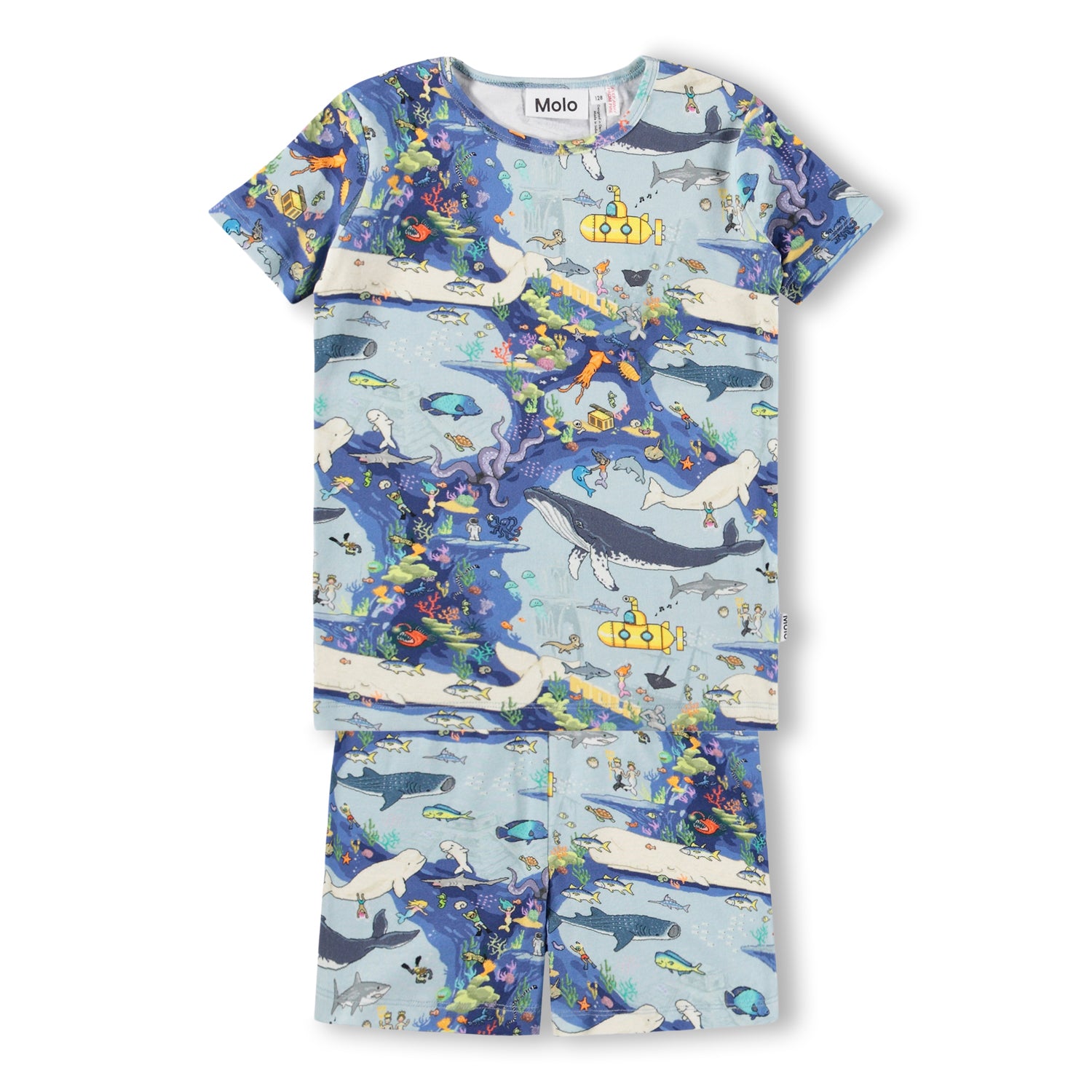 Molo Lou us Pajama Set - Pixel Sea