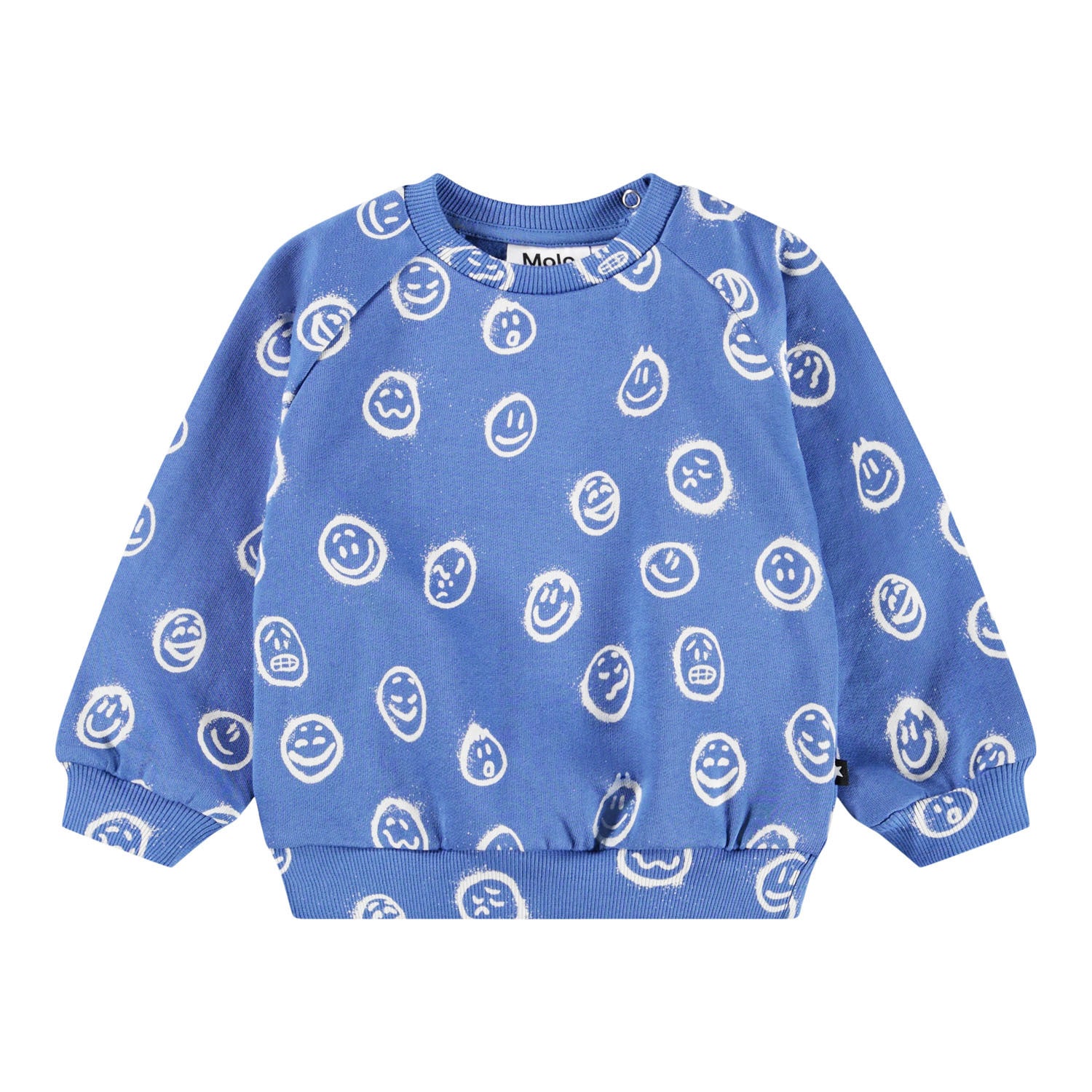 Molo Disc Baby Sweatshirt - Blue Moods