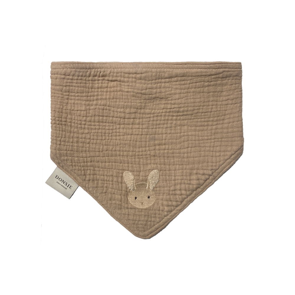 Donsje Bintje Bib | Fluffy Bunny - Rose Mocha
