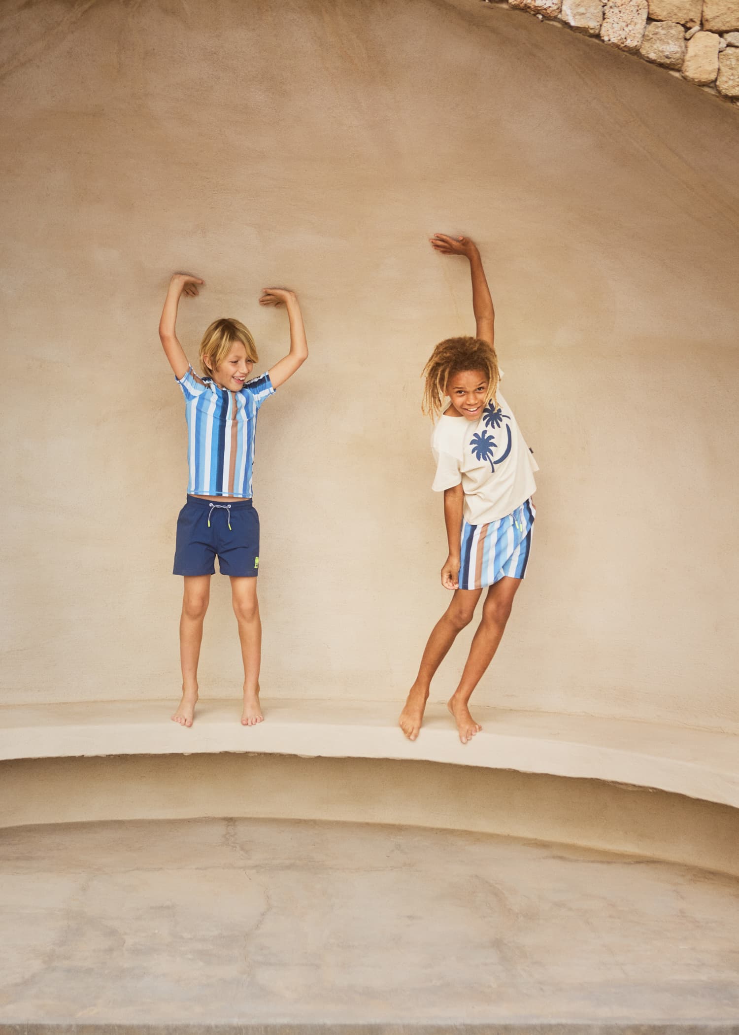 Molo Niko Shorts - Painted Stripes