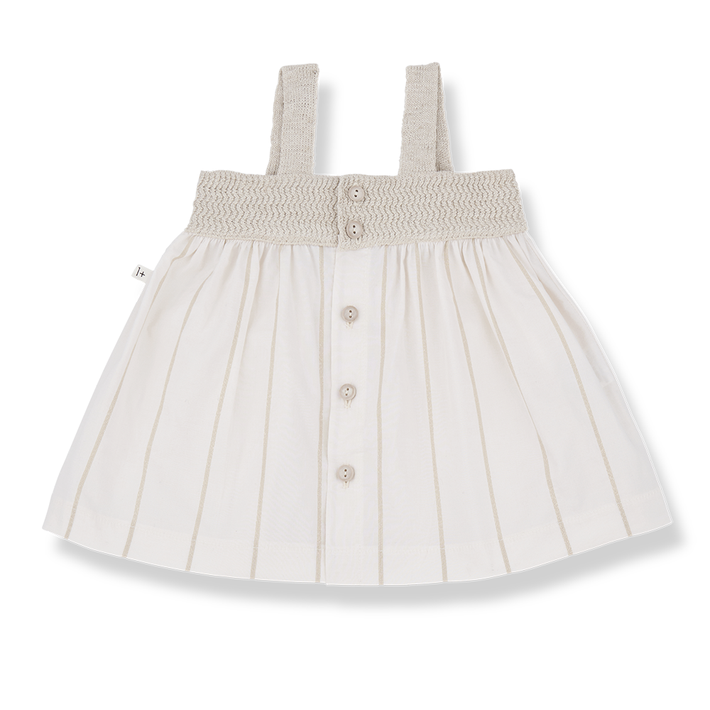 1 + In The Family Anetta Dress+Bloomer - Off-white