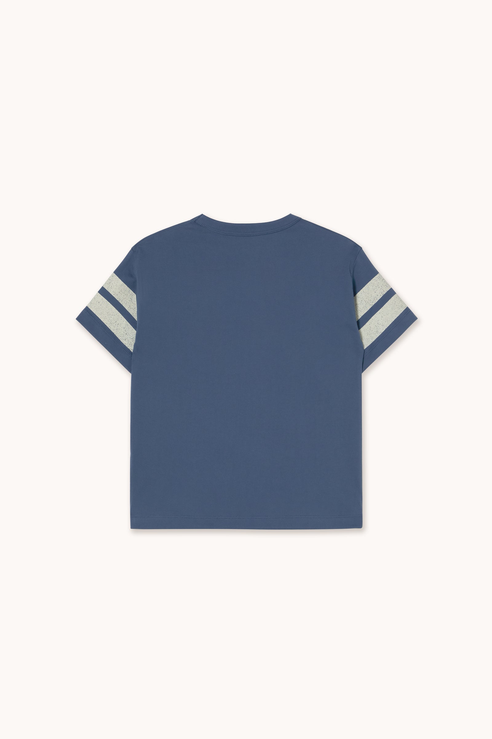Tiny Cottons Stripes Logo Tee - Light Navy