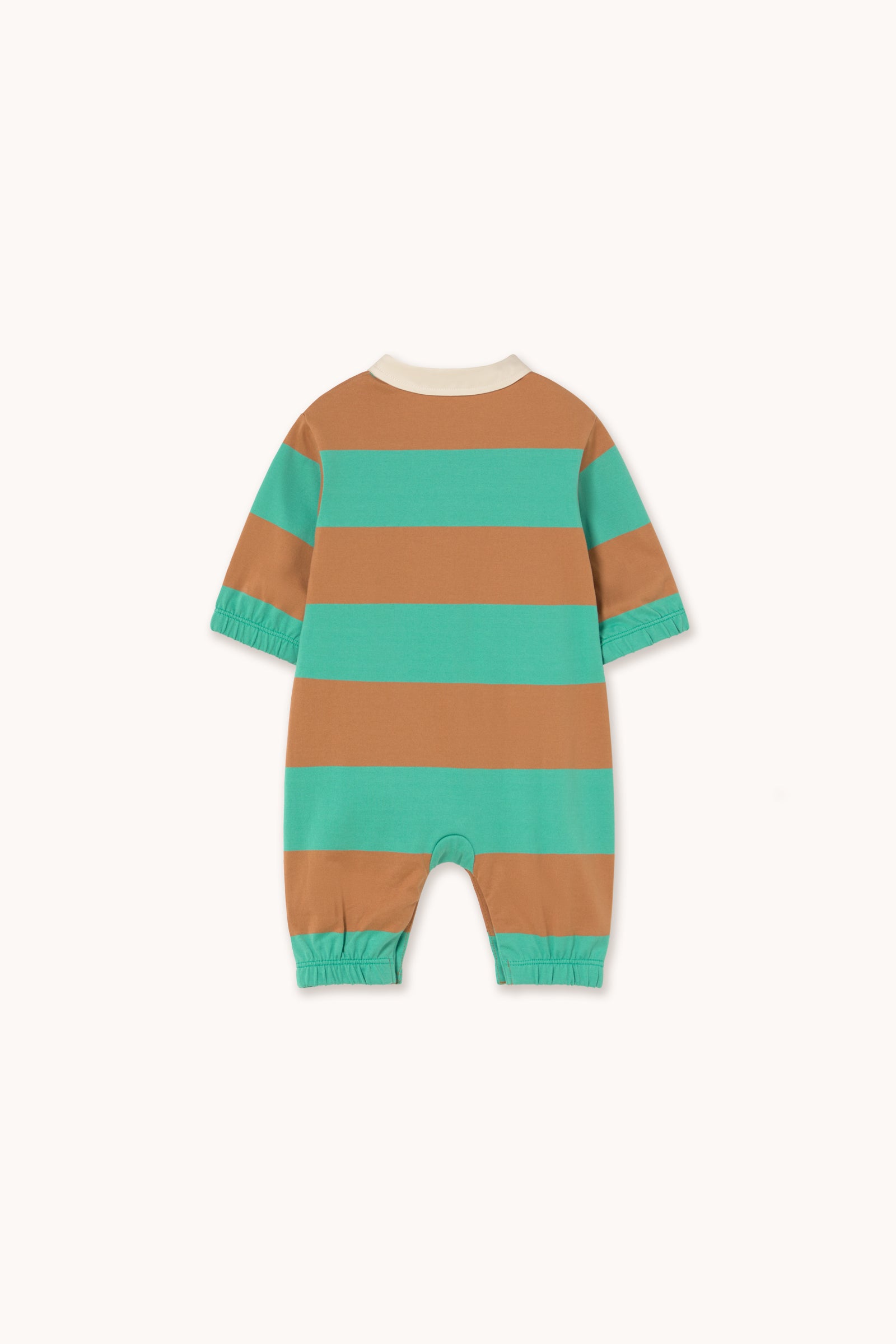 Tiny Cottons Stripes Polo One Piece - Emerald