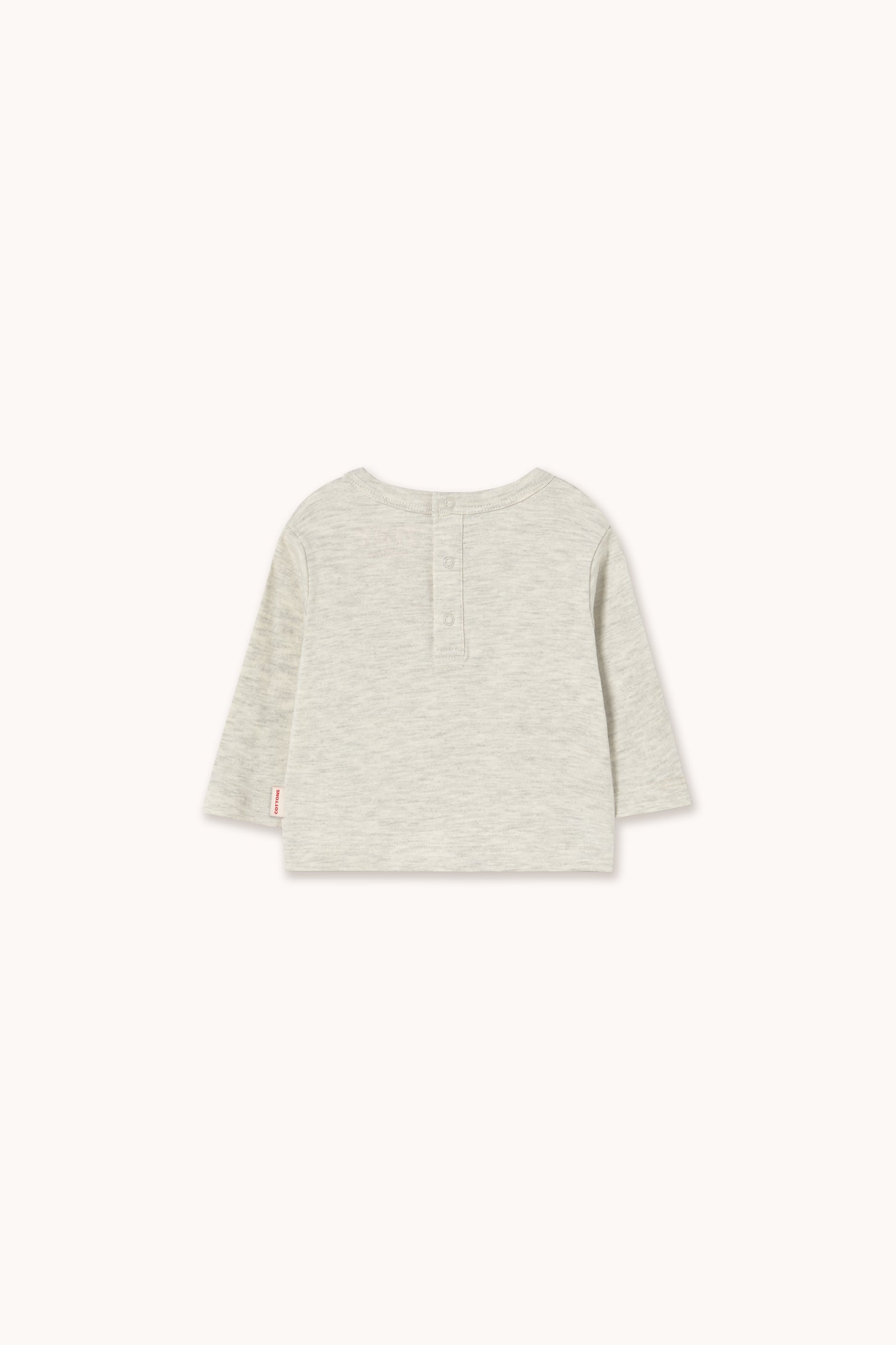 Tiny Cottons Puppy Graphic Baby Tee - Light Cream Heather