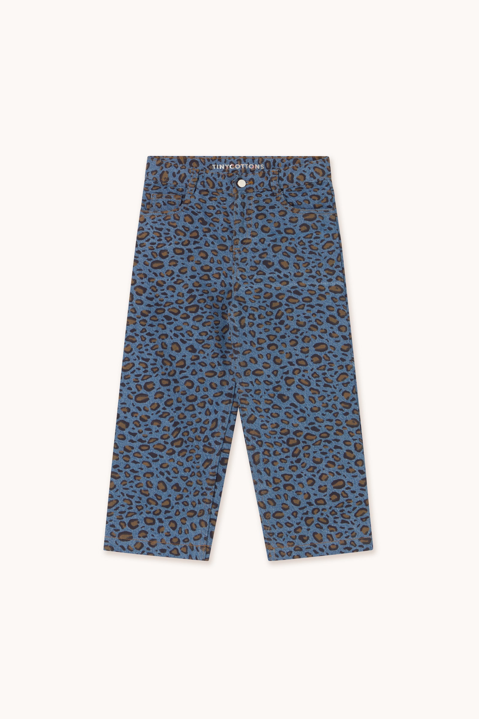 Tiny Cottons Animal Print Jeans - Dark Blue
