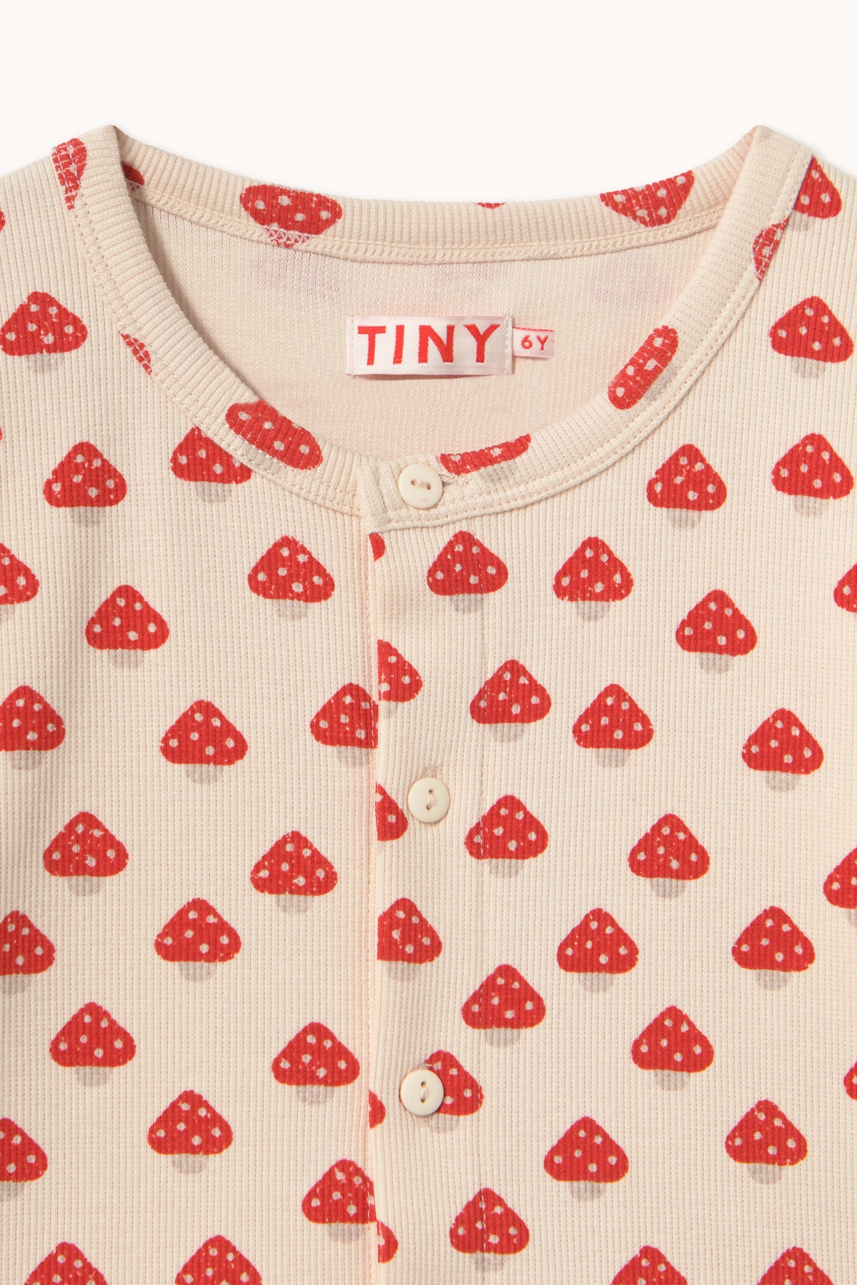 Tiny Cottons Mini Mushrooms Rib Jacket - Ivory