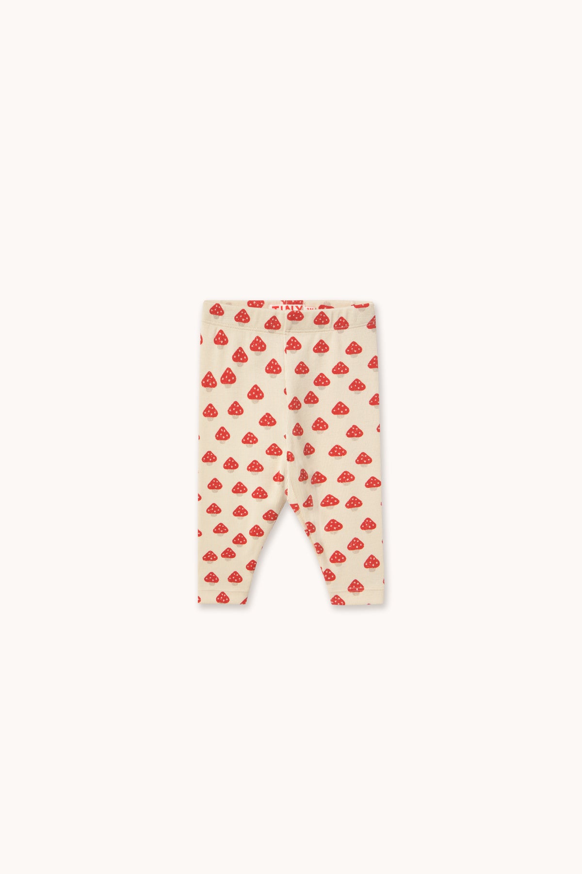 Tiny Cottons Mini Mushrooms Rib Baby Pant - Ivory