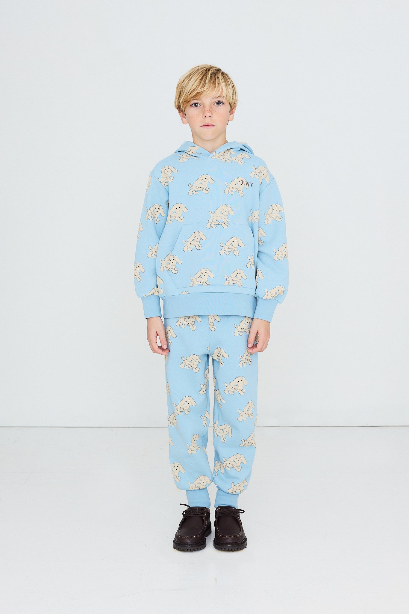 Tiny Cottons Dogs Hoodie - Denim Blue