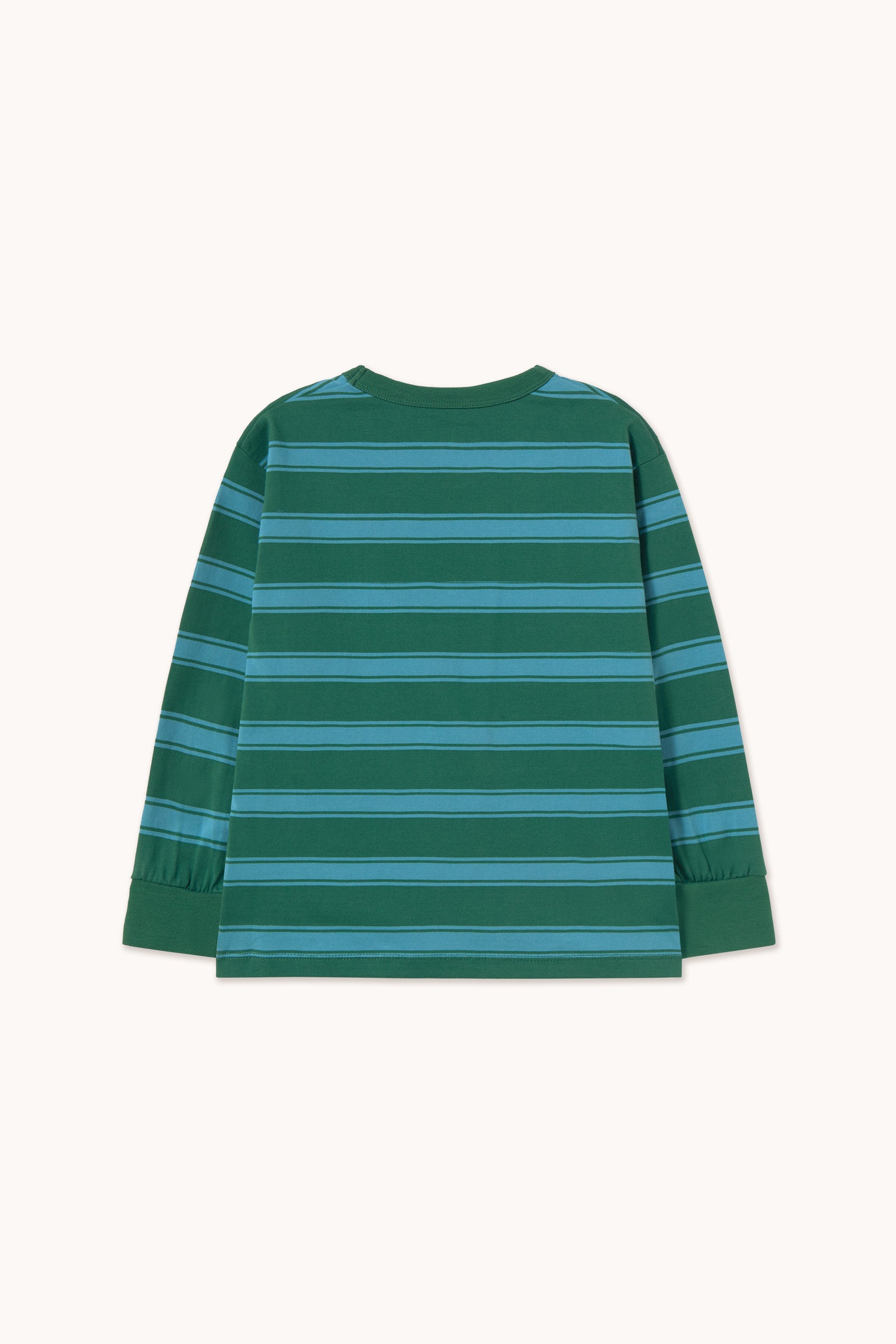 Tiny Cottons Retro Stripes Sleeve Tee - Dark Green