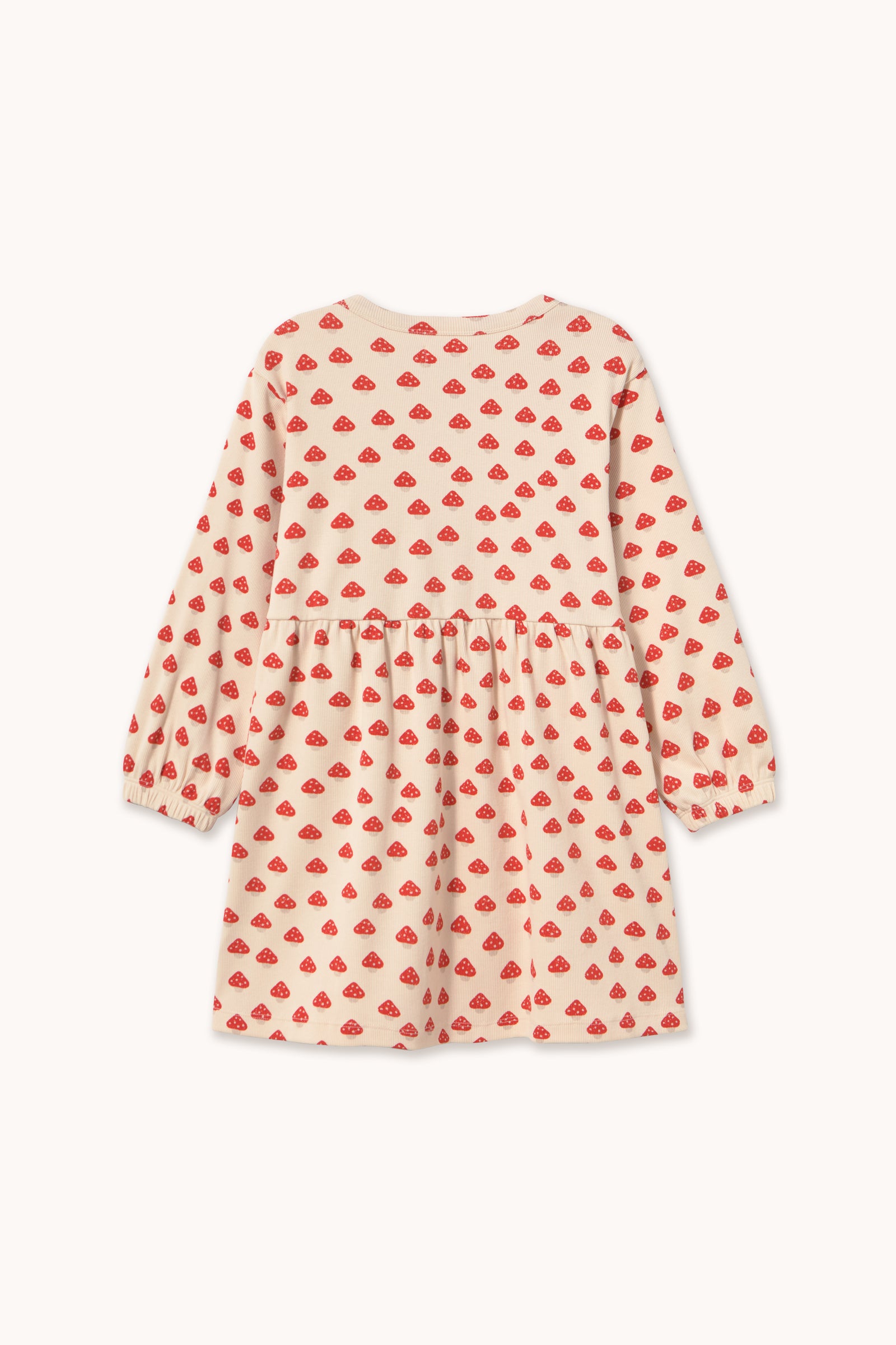 Tiny Cottons Mini Mushrooms Rib Dress - Ivory