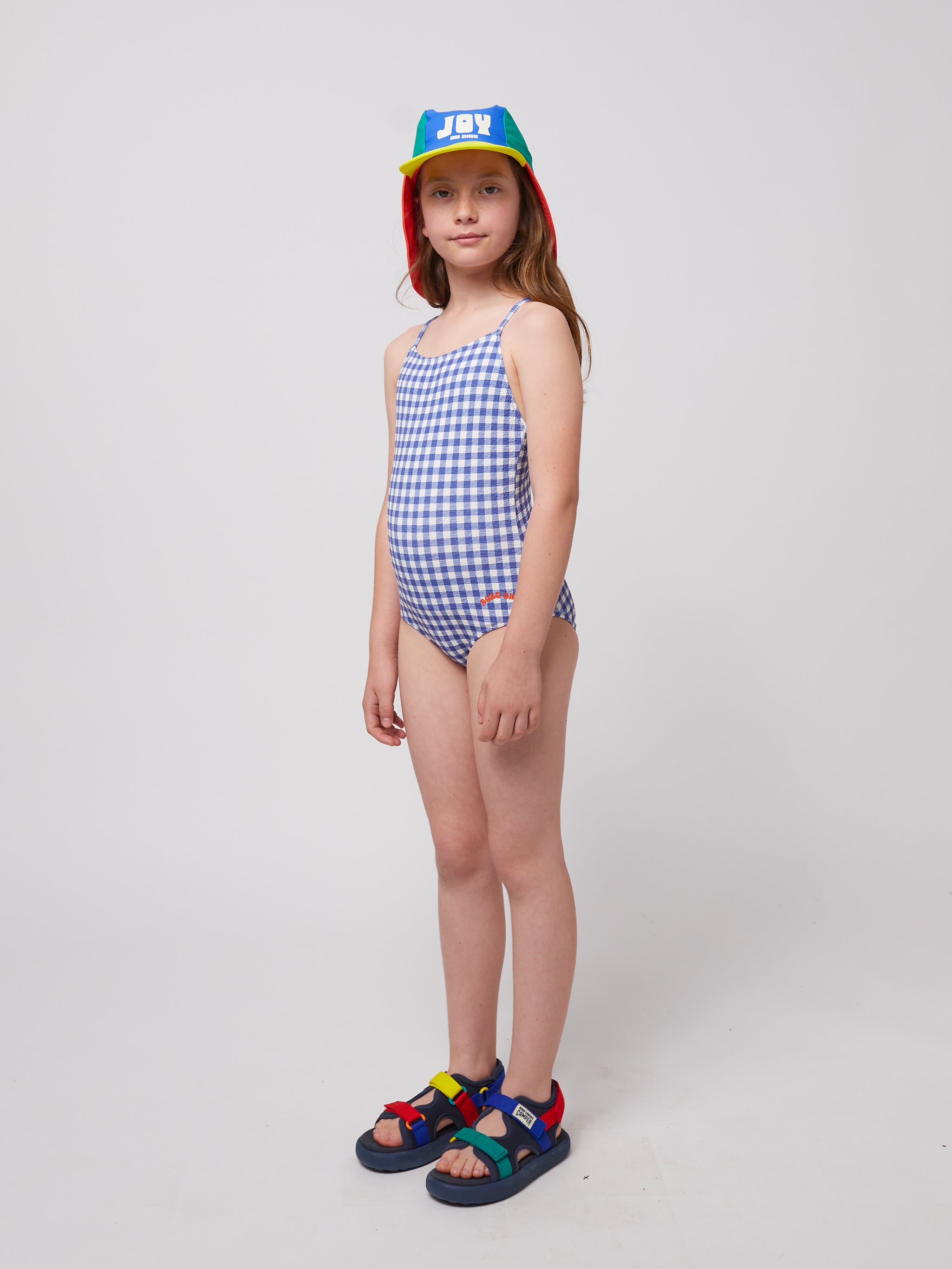Bobo Choses Vichy Swimsuit - Blue