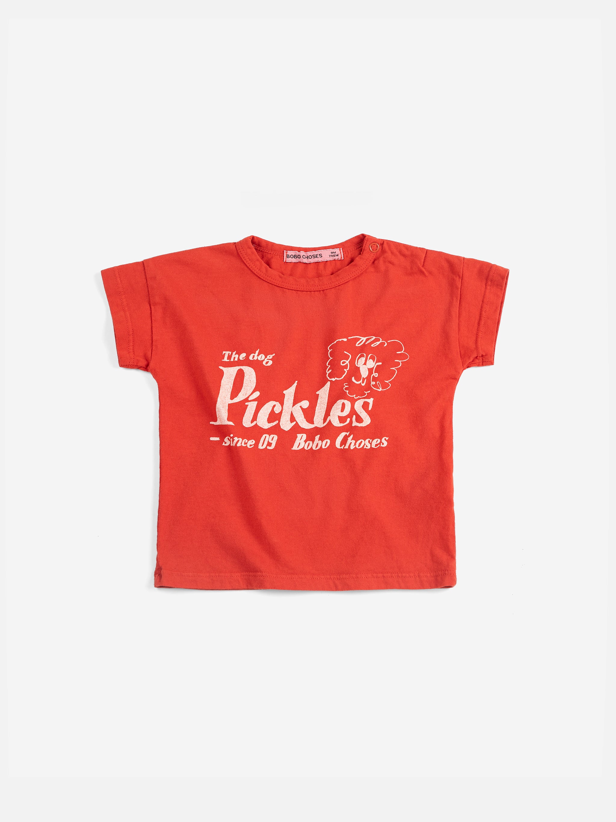 Bobo Choses Baby Pickles The Dog T-shirt - Red
