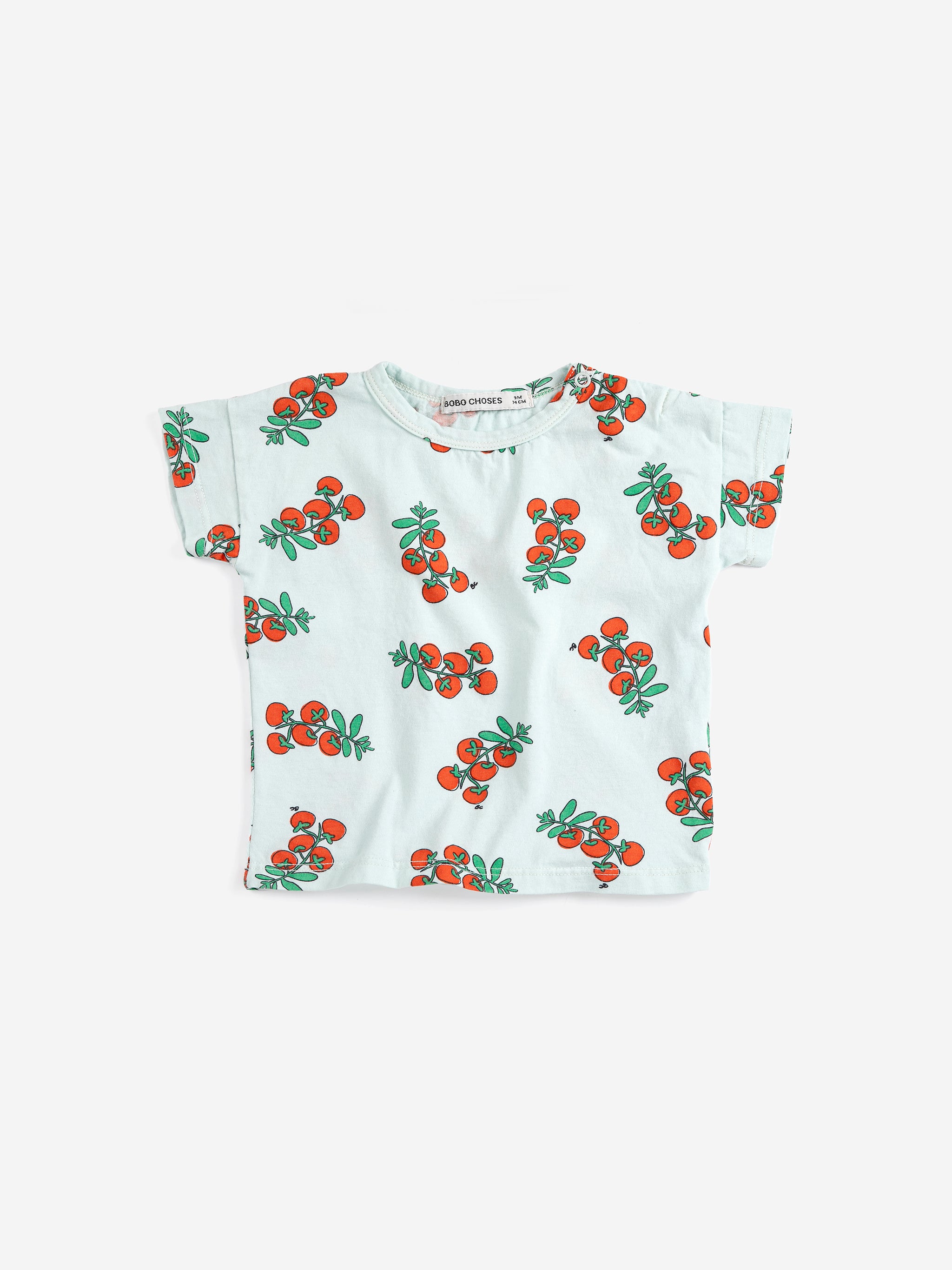 Bobo Choses Juicy Tomatoes All Over T-shirt - Light Blue