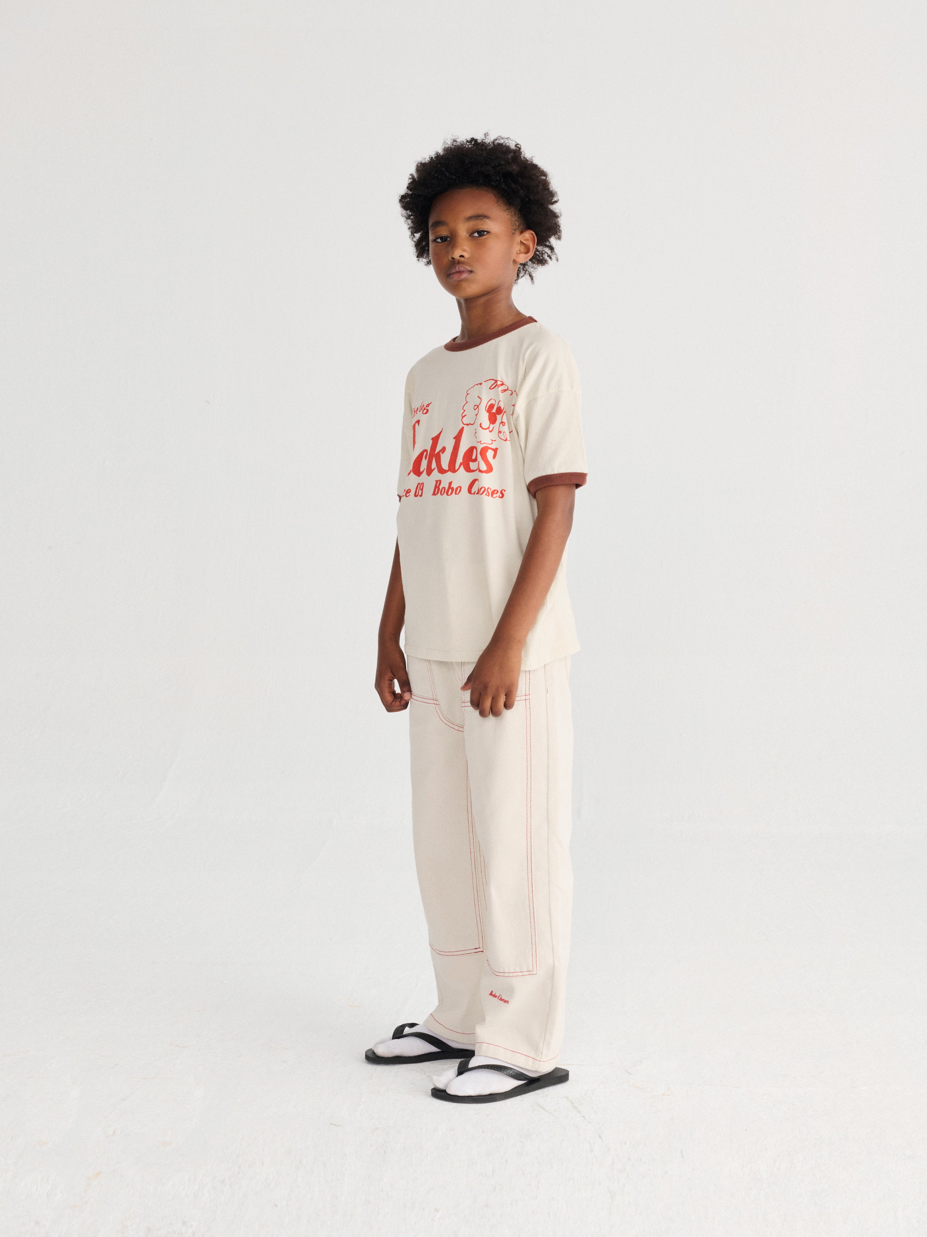 Bobo Choses Pickles The Dog T-shirt - Off White