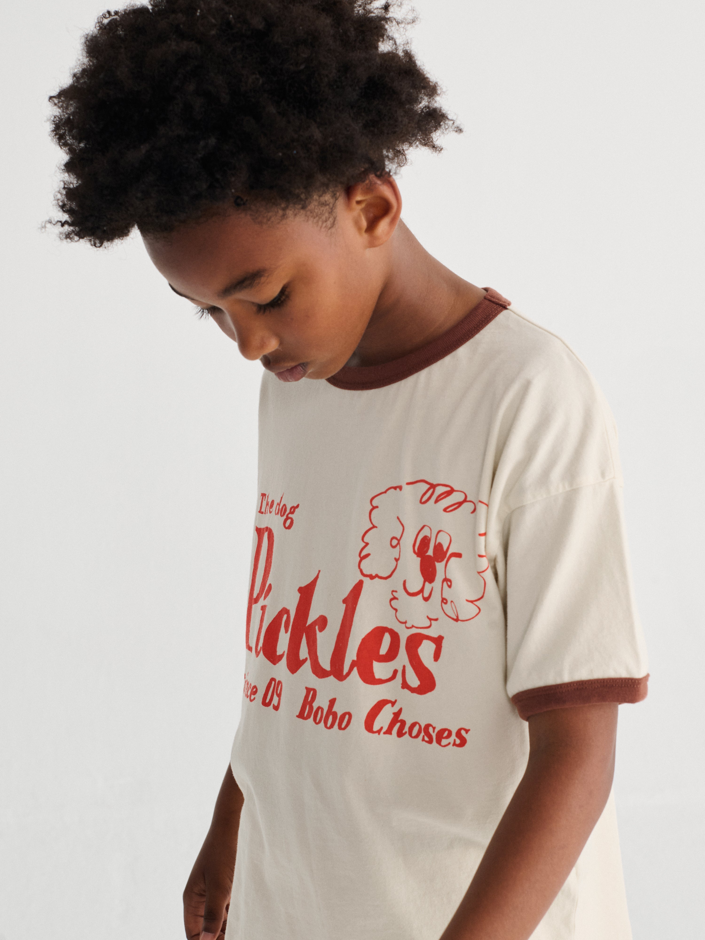 Bobo Choses Pickles The Dog T-shirt - Off White