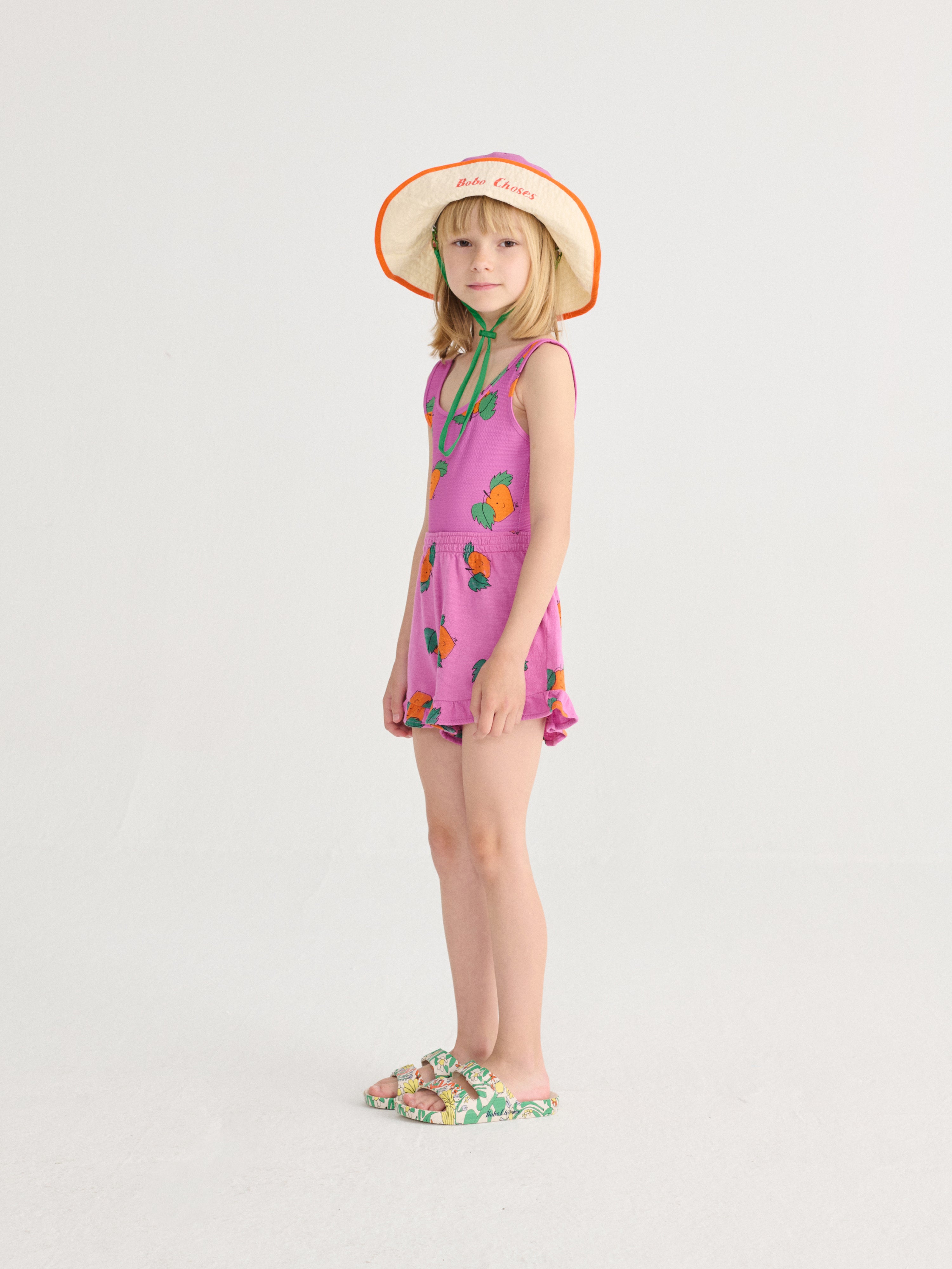Bobo Choses Tangerine All Over Ruffled Shorts - Purple