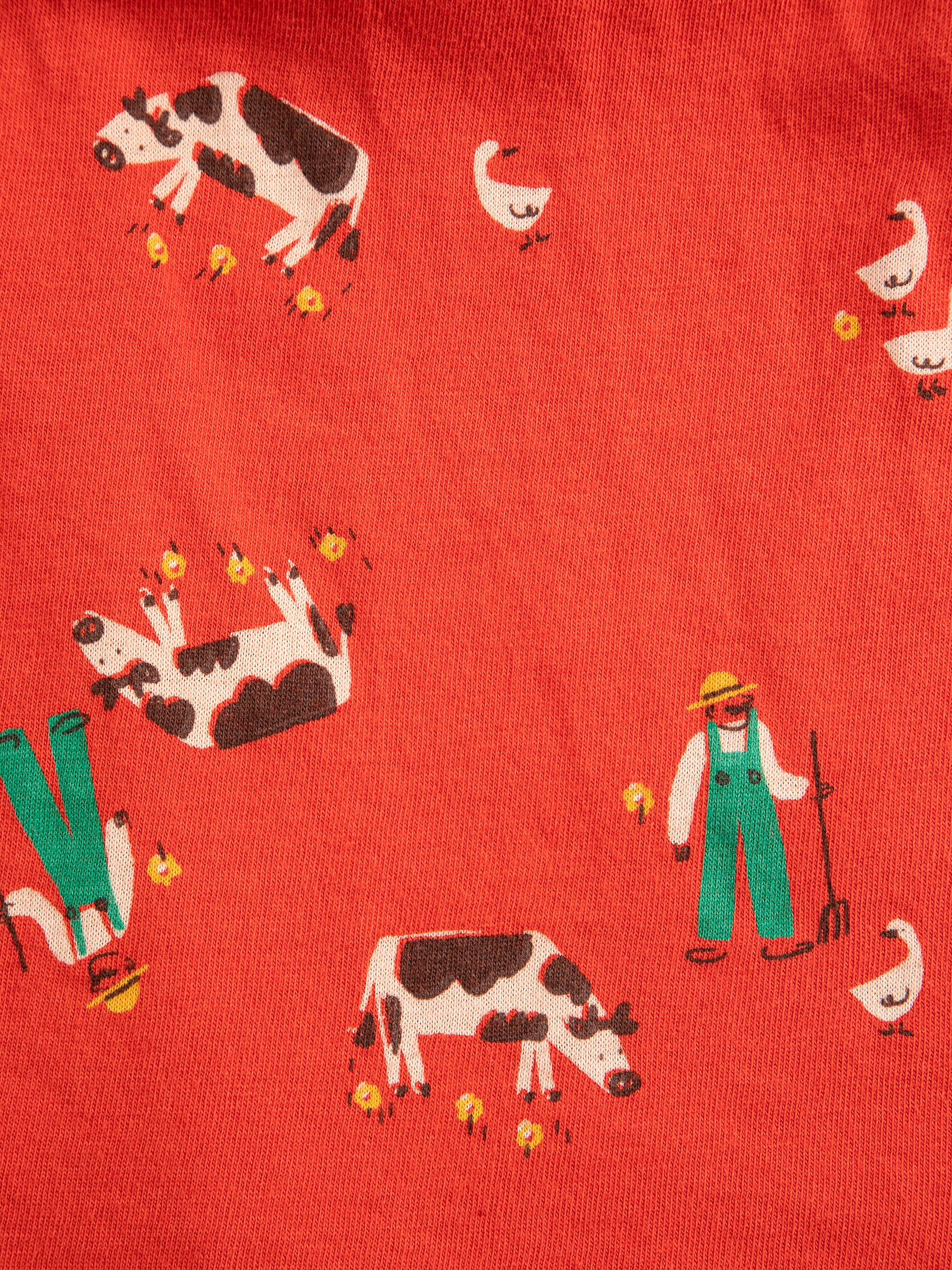 Bobo Choses Farm Adventure All Over Skirt - Red