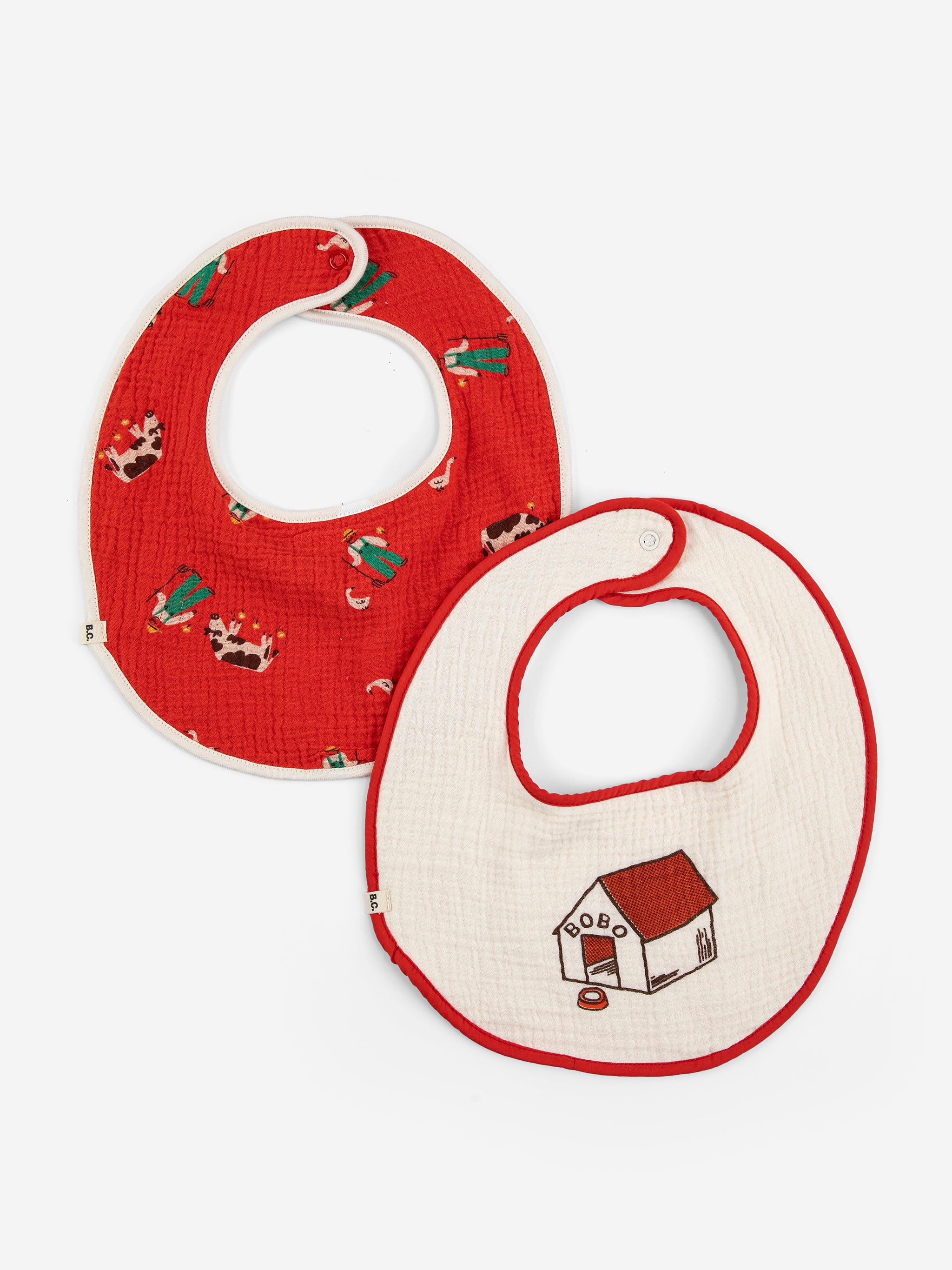 Bobo Choses Adventure Farm Bib Set - Red