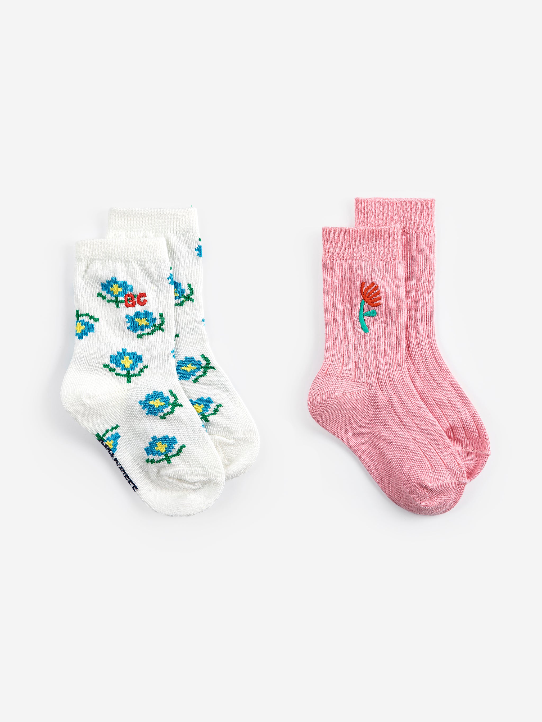 Bobo Choses Flower Short Socks Pack x 2