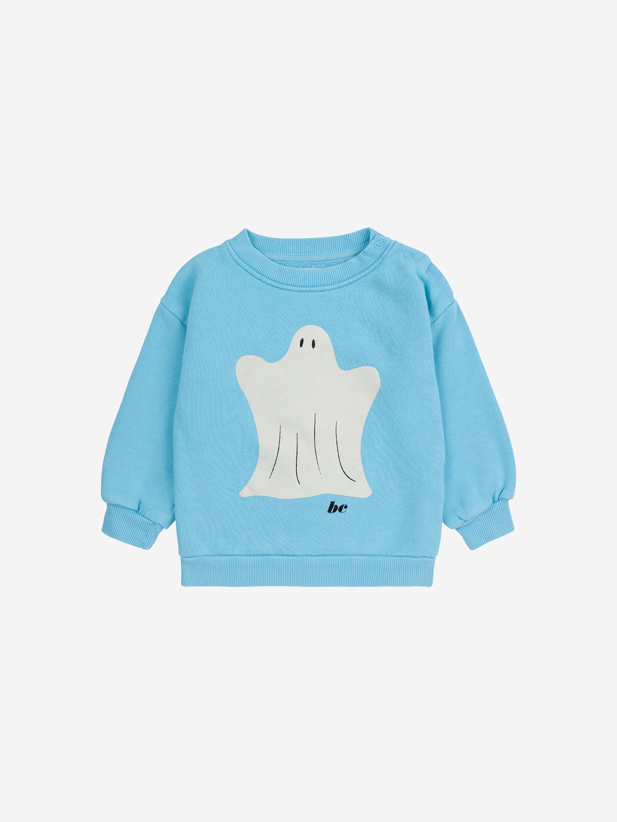 Bobo Choses Baby Funny Ghost Sweatshirt - Light Blue