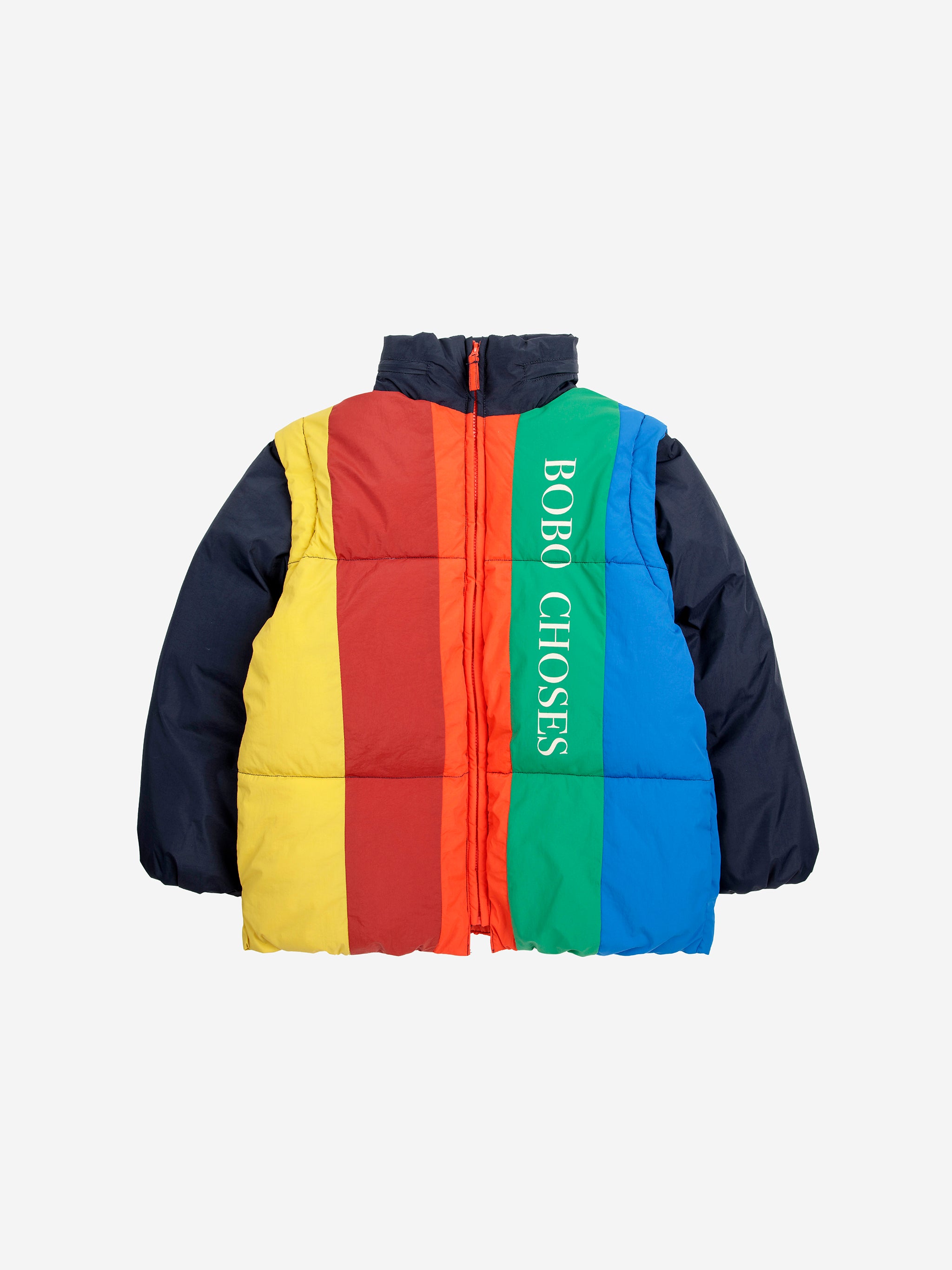 Bobo Choses Bobo Choses Color Block Padded Anorak - Multicolor