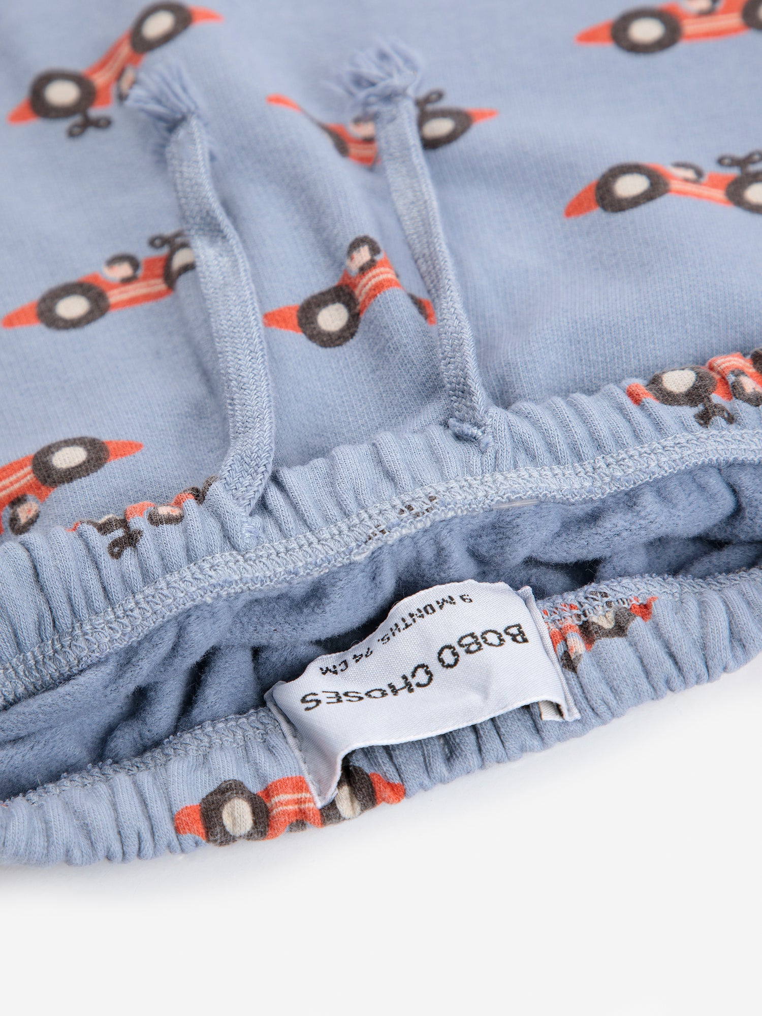 Bobo Choses Baby Race Car All Over Jogging Pants - Light Blue