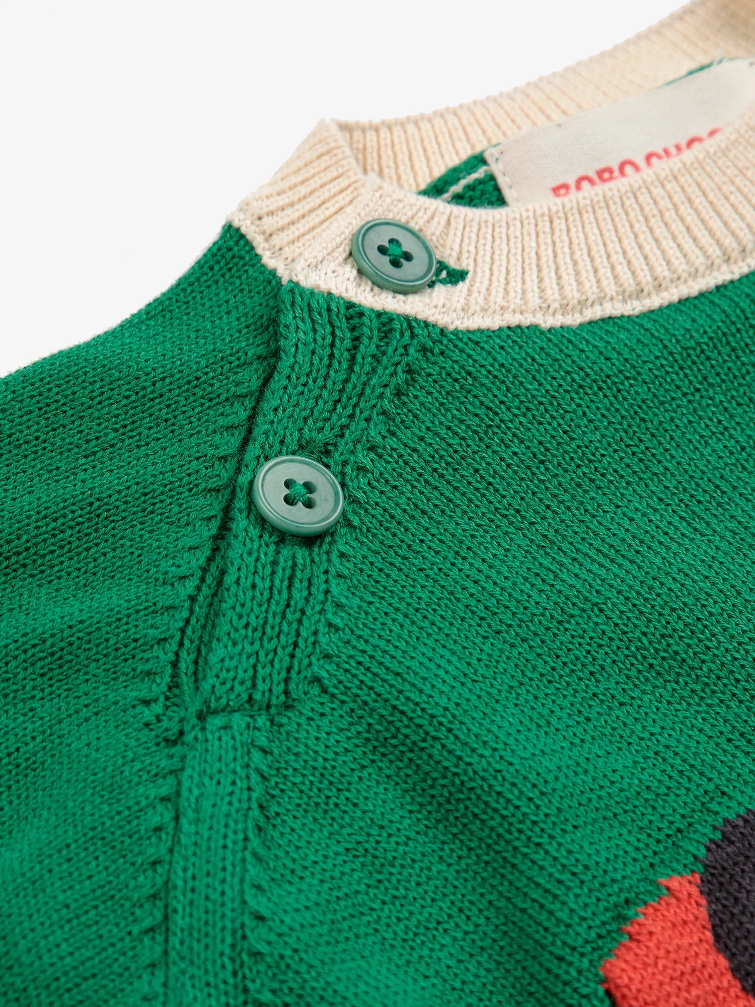 Bobo Choses Baby Race Car Jumper - Off White