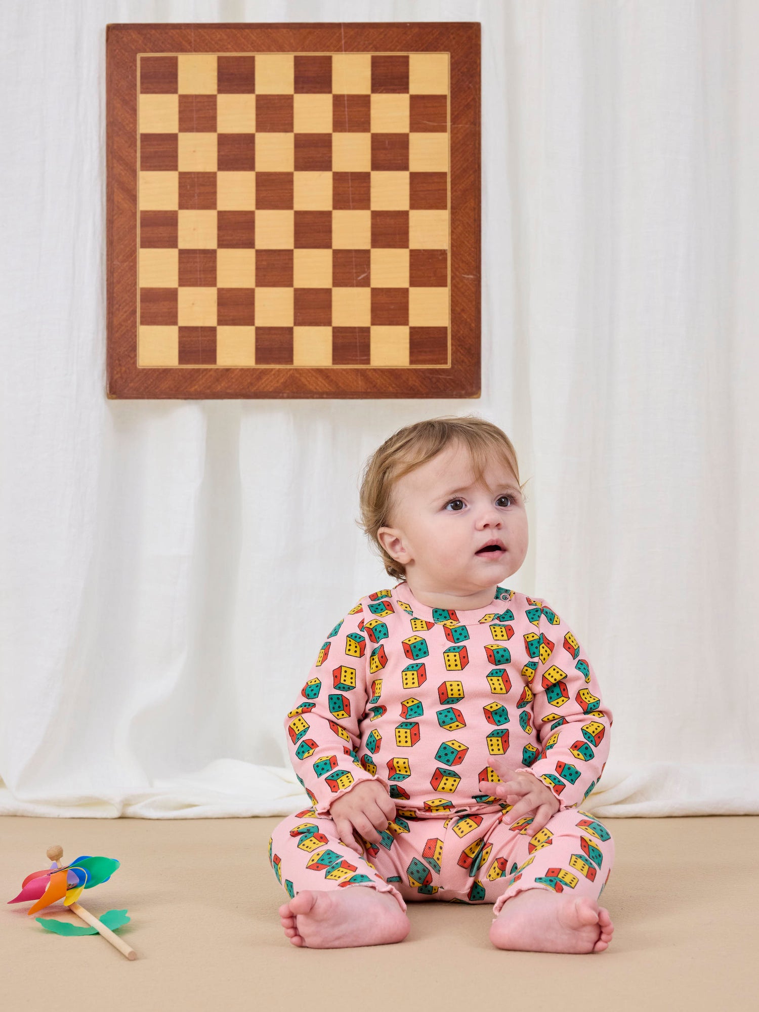 Bobo Choses Baby Dices All Over Leggings - Pink