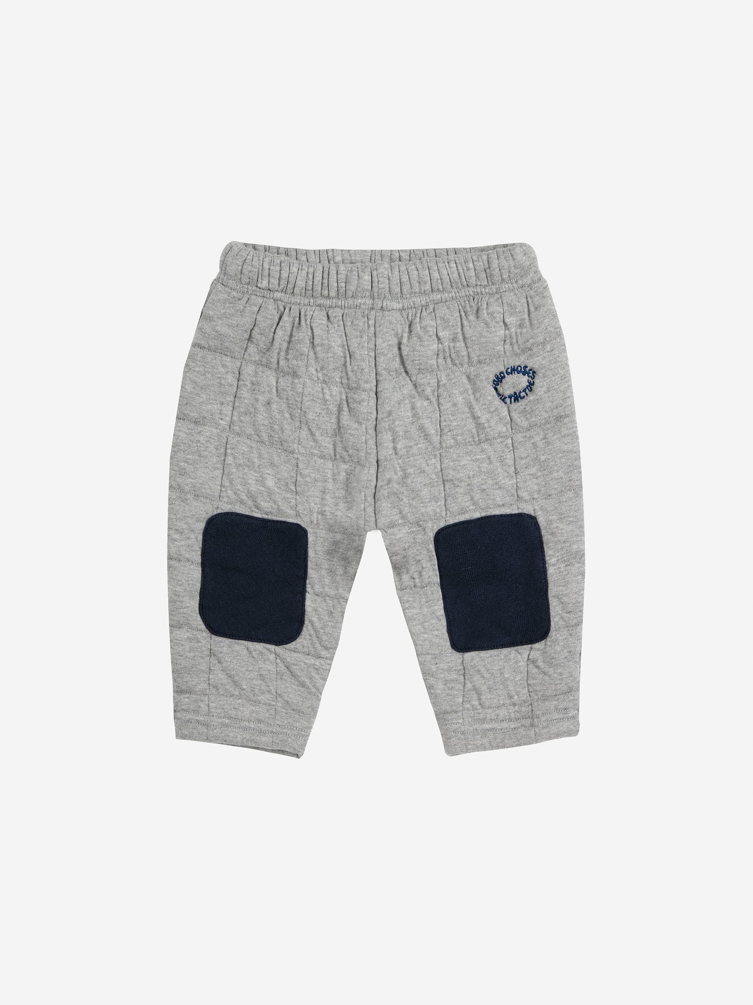 Bobo Choses Baby Quilted Jogging Pants - Light Heather Grey