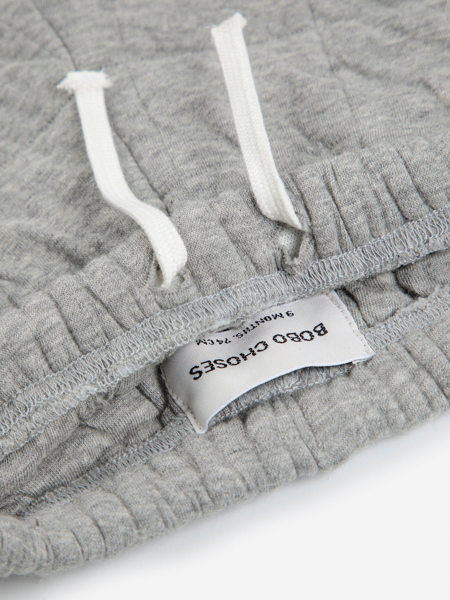 Bobo Choses Baby Quilted Jogging Pants - Light Heather Grey