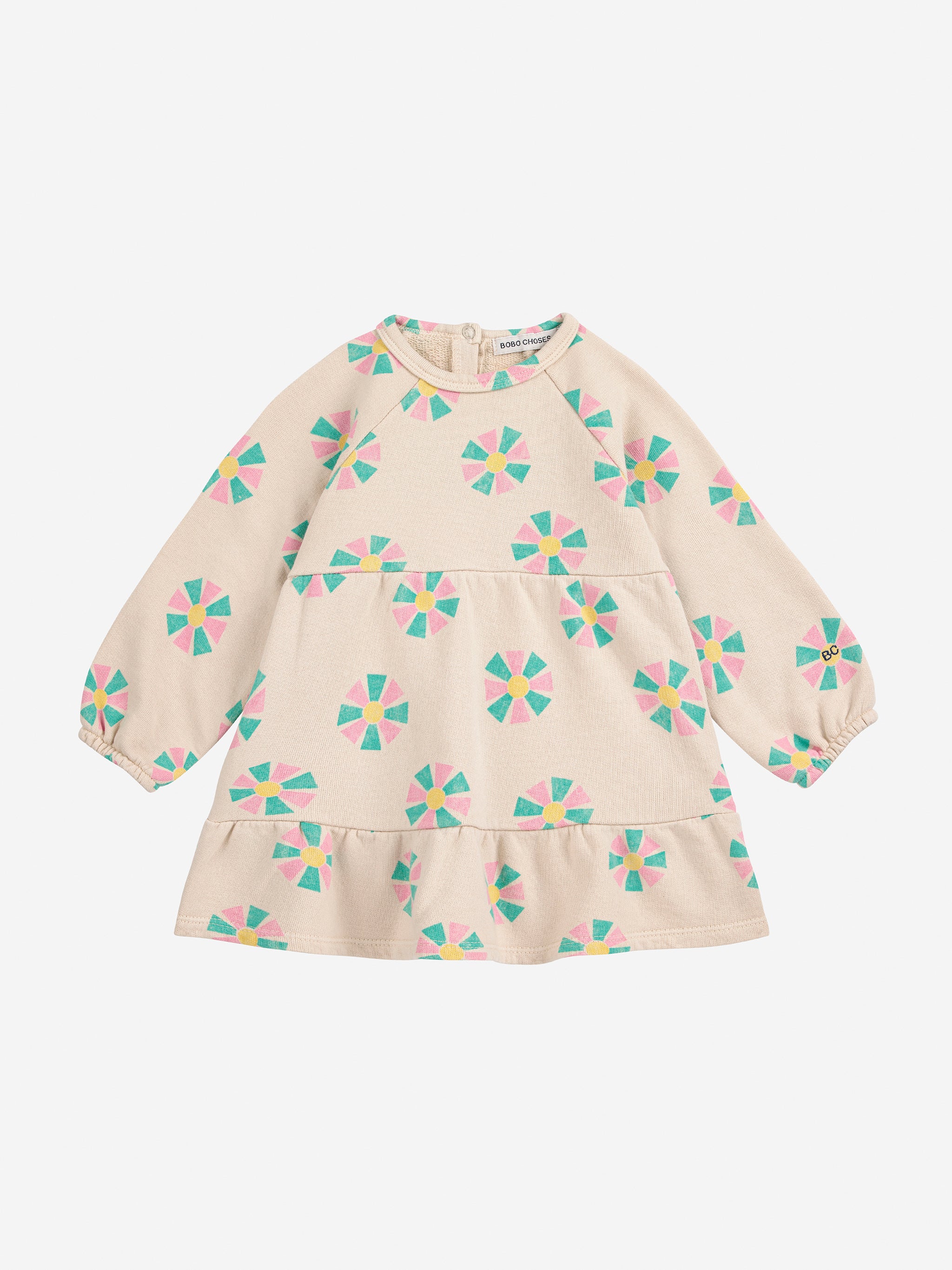 Bobo Choses Baby Kaleidoscope All Over Dress - Off White