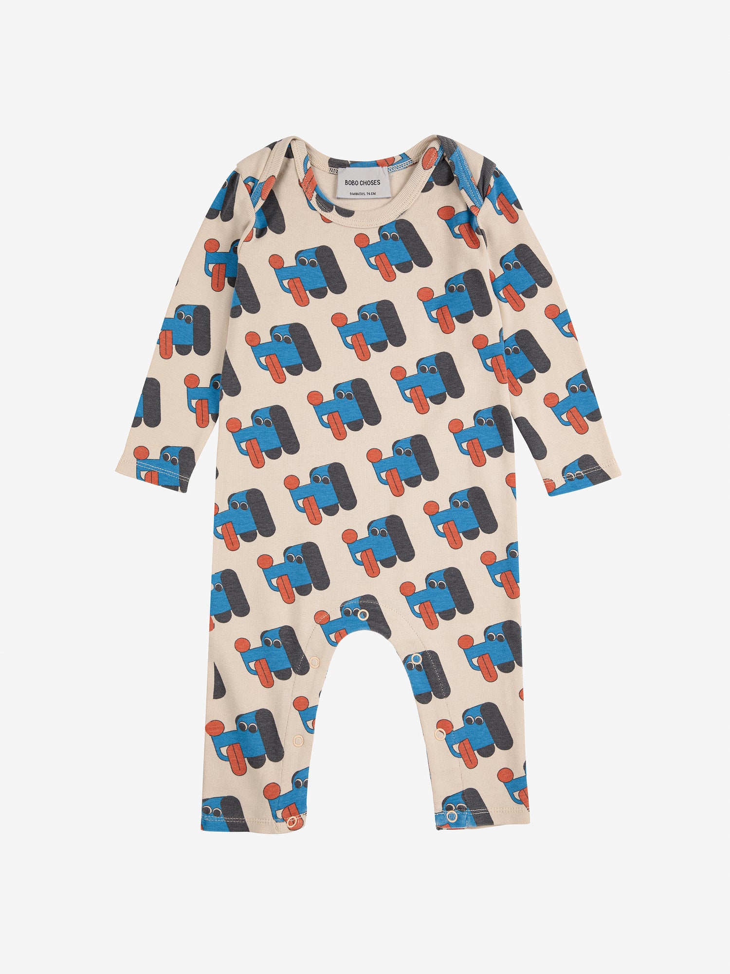 Bobo Choses Baby Doggy Mate All Over Overall - Off White