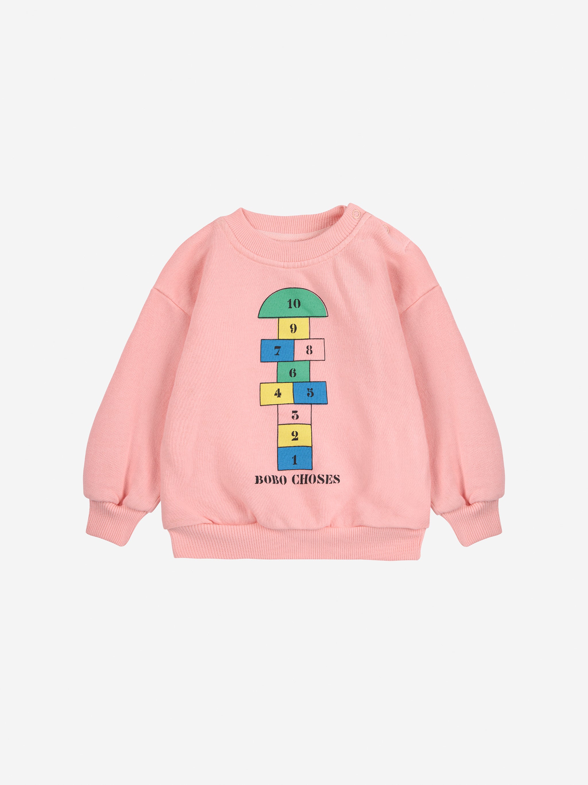 Bobo Choses Baby Hopscotch Sweatshirt - Pink