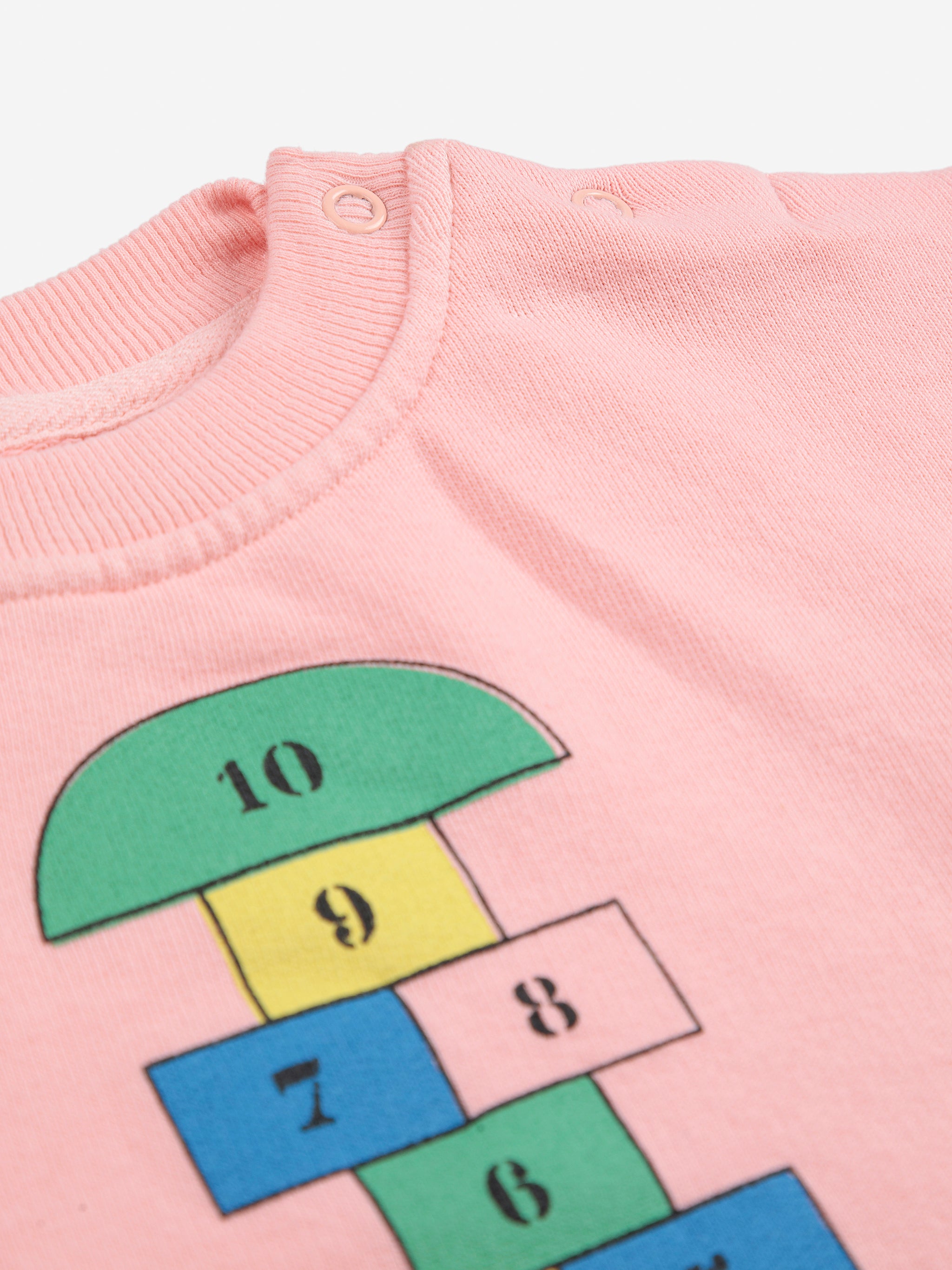 Bobo Choses Baby Hopscotch Sweatshirt - Pink