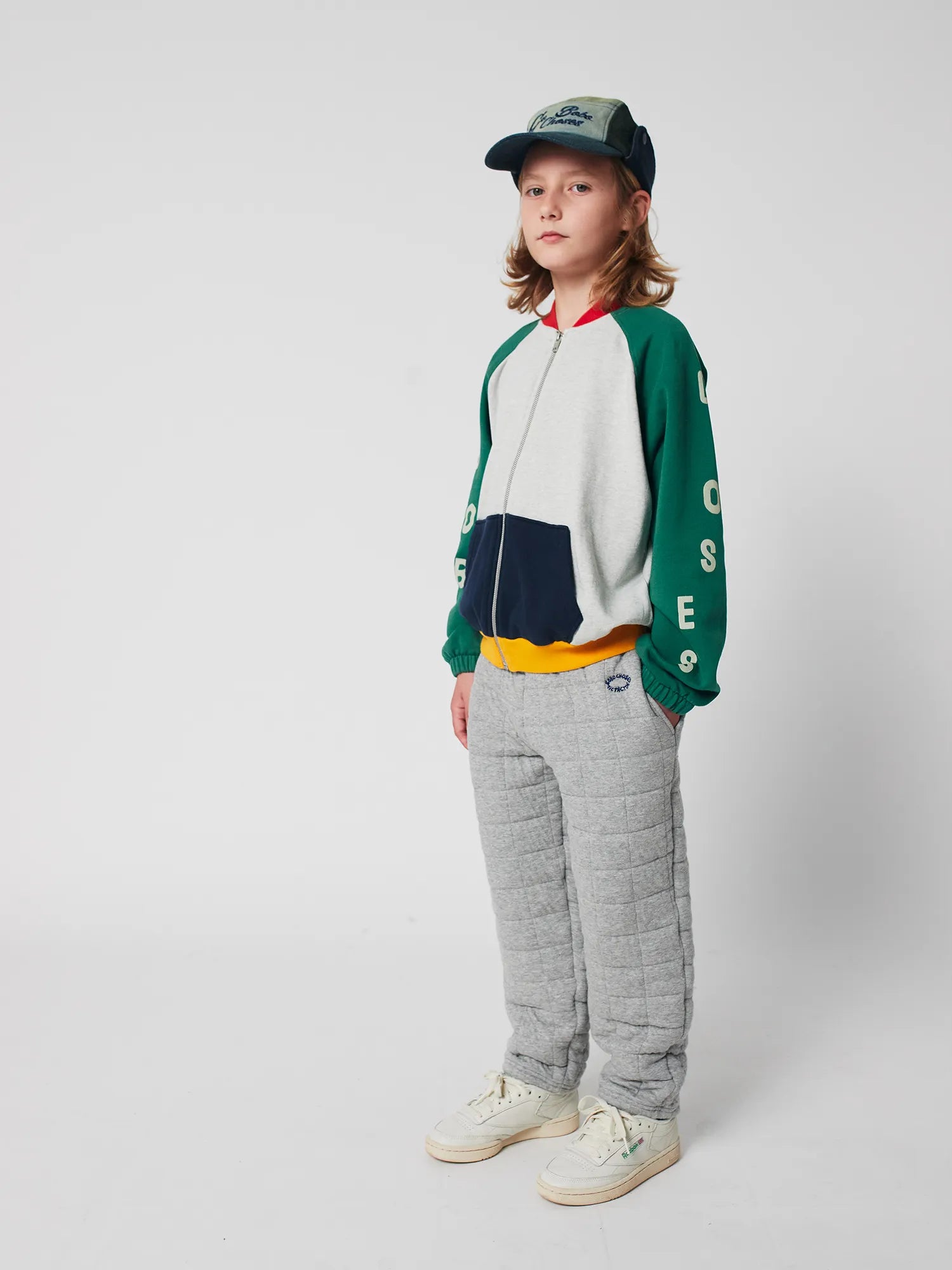 Bobo Choses Quilted Jogging Pants - Heather Grey