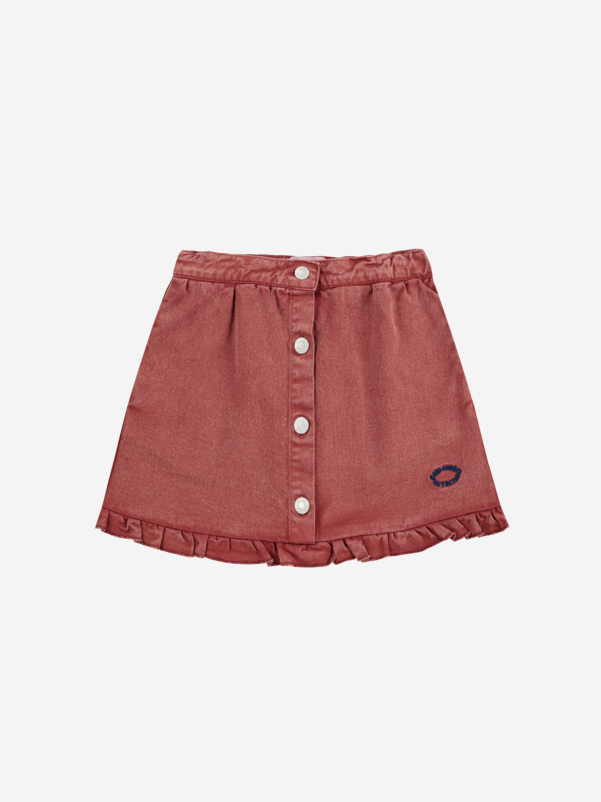 Bobo Choses Tic Tac Toe Ruffled Skirt - Brown