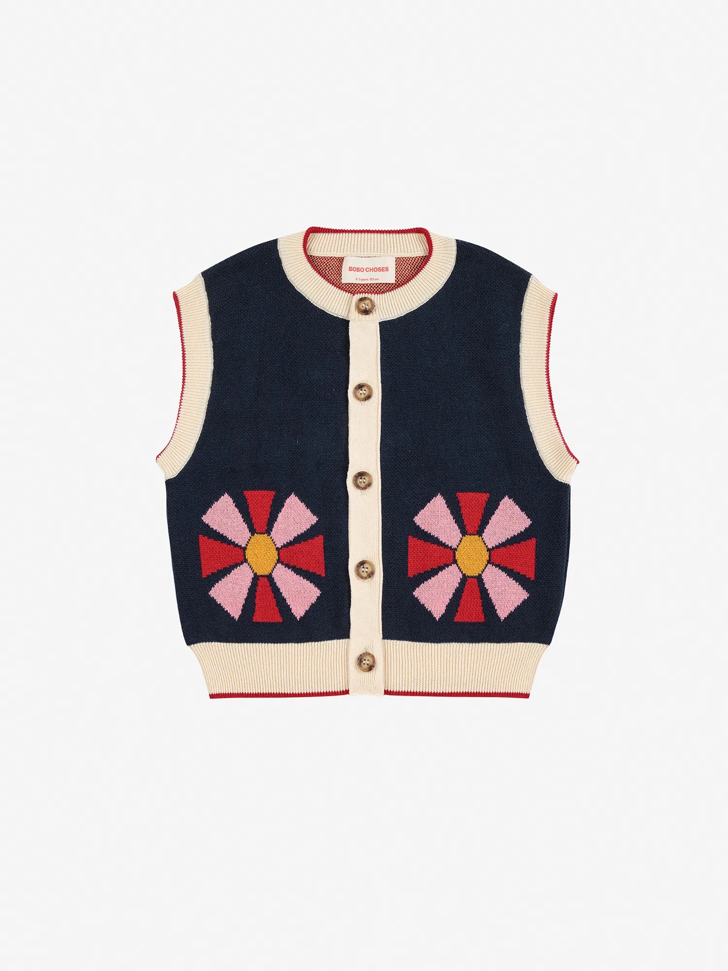 Bobo Choses Kaleidoscope Vest - Navy Blue