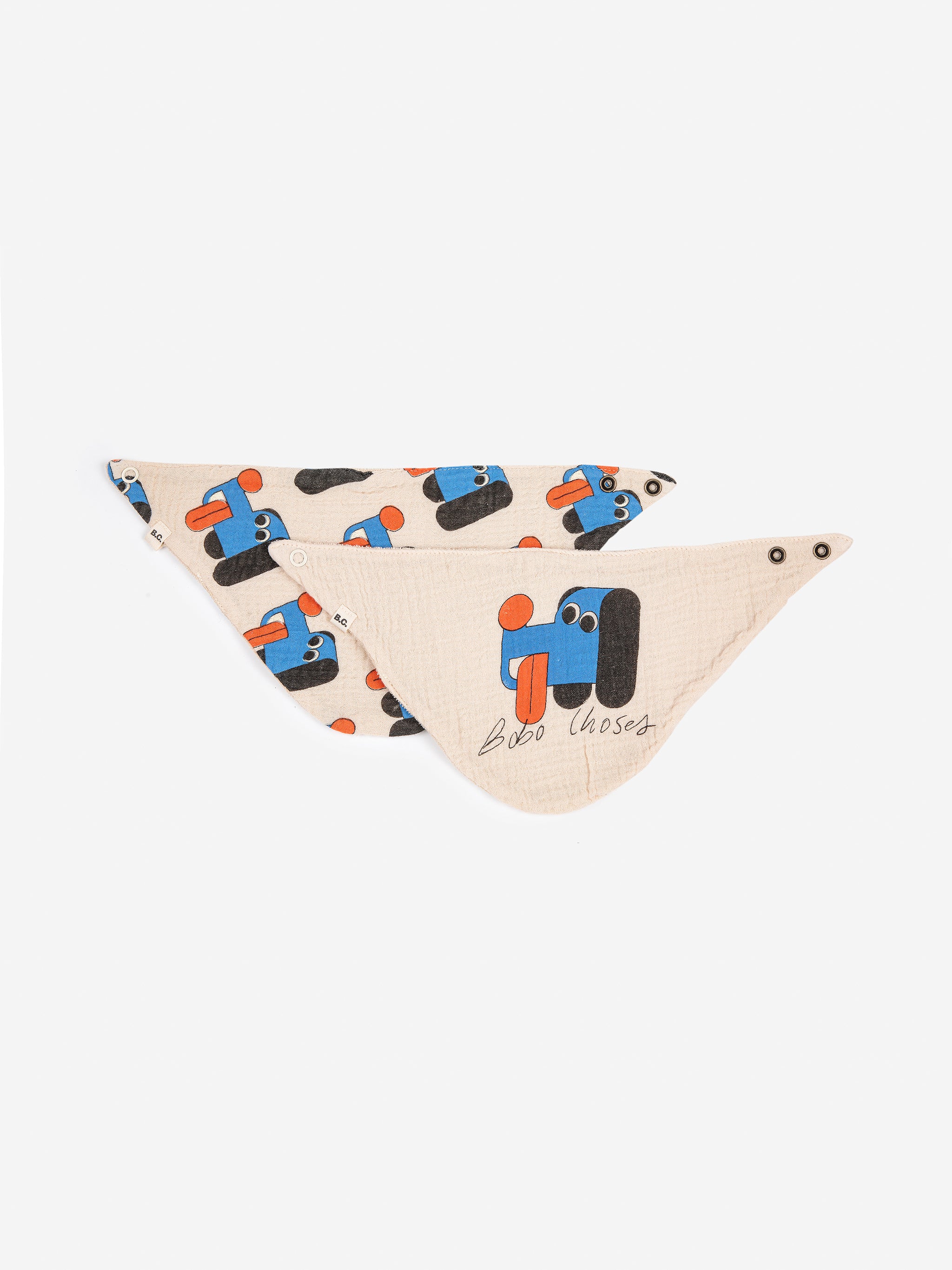 Bobo Choses Doggy Mate Bib Set - Off White