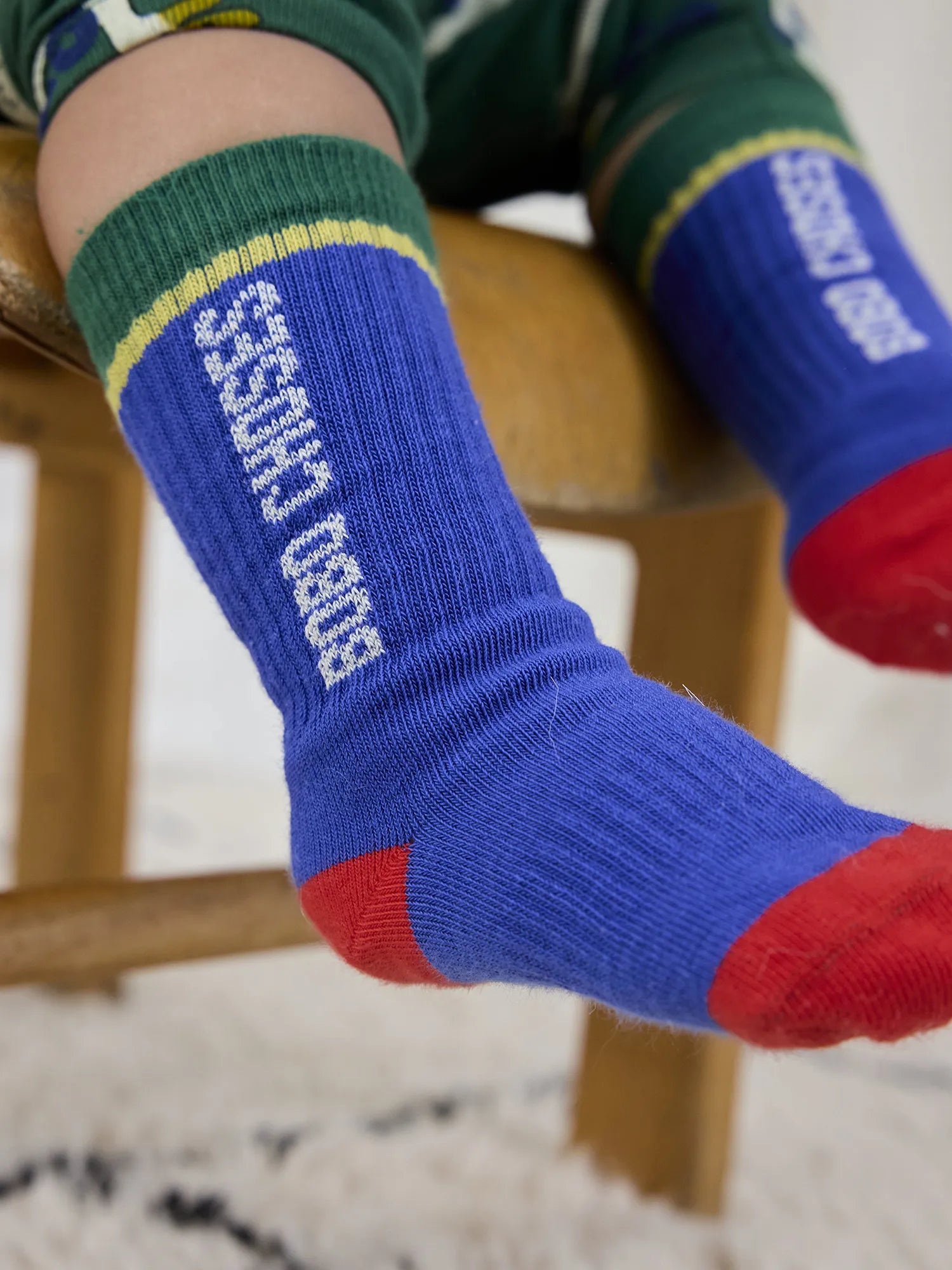Bobo Choses Baby Bobo Choses Color Block Long Socks - Blue