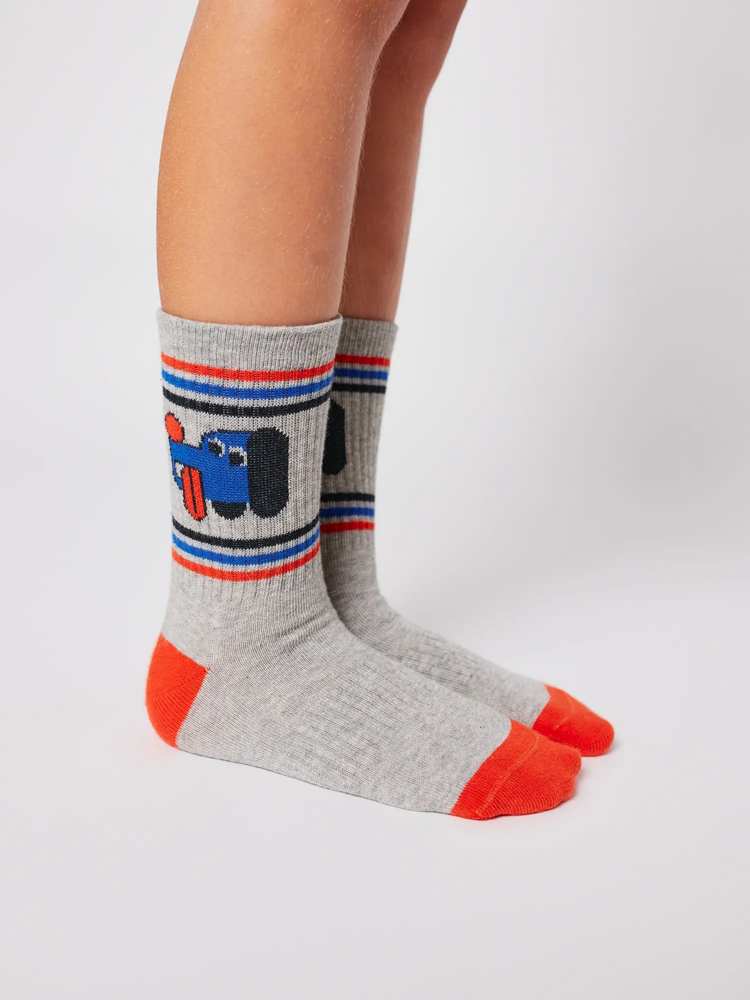 Bobo Choses Doggy Mate Short Socks - Heather Grey