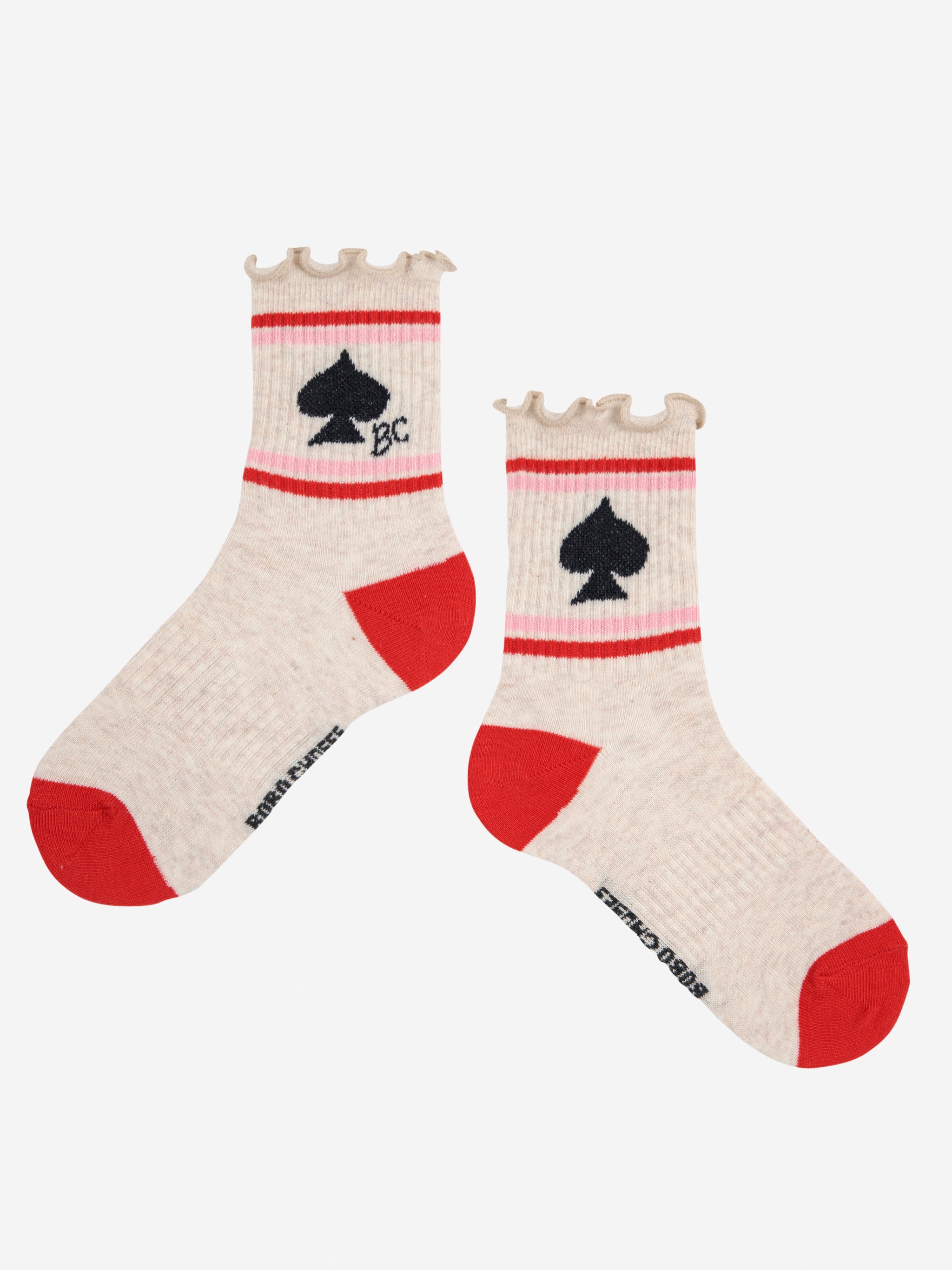 Bobo Choses BC Spades Short Socks - Off White
