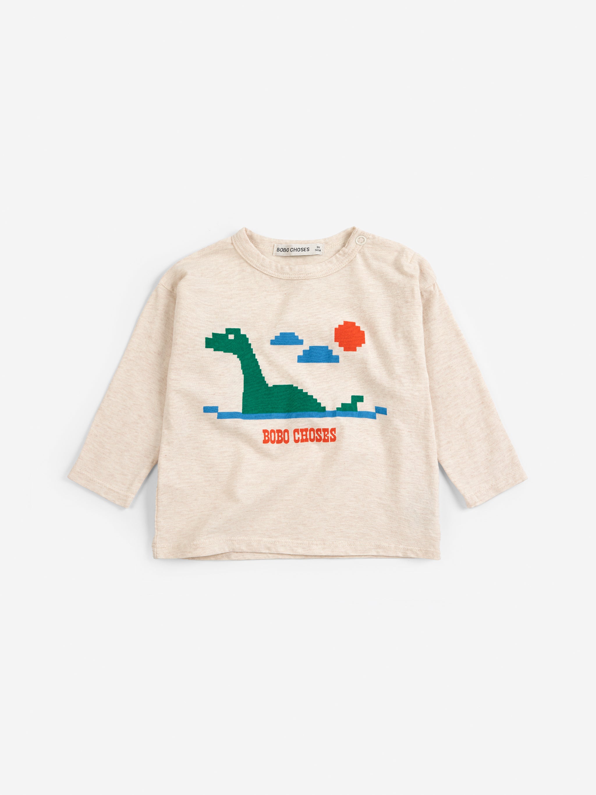 Bobo Choses Lake Monster T-Shirt - Off White