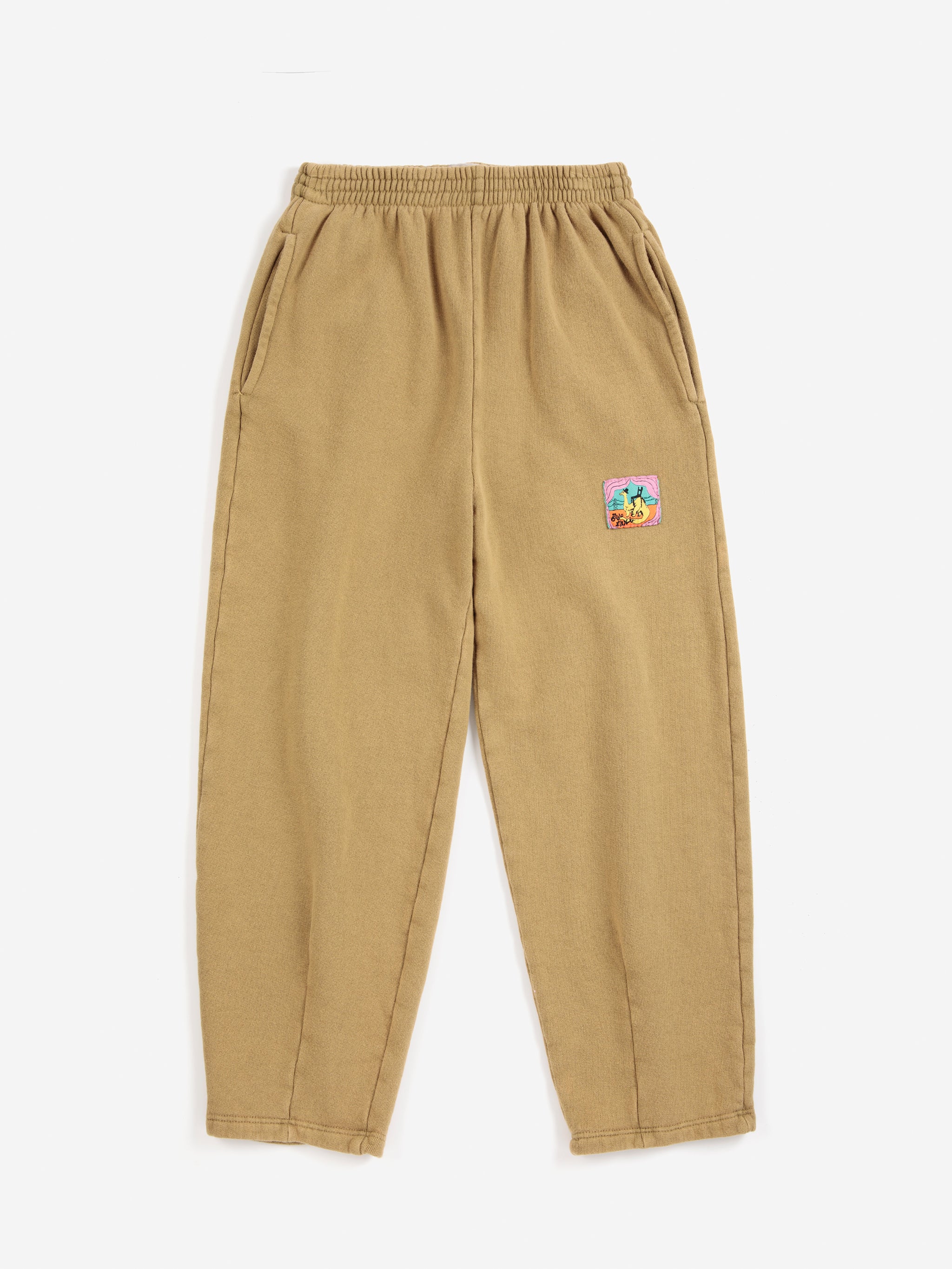 Bobo Choses Taxi Saurus Tag Cocoon Jogging Pants - Khaki