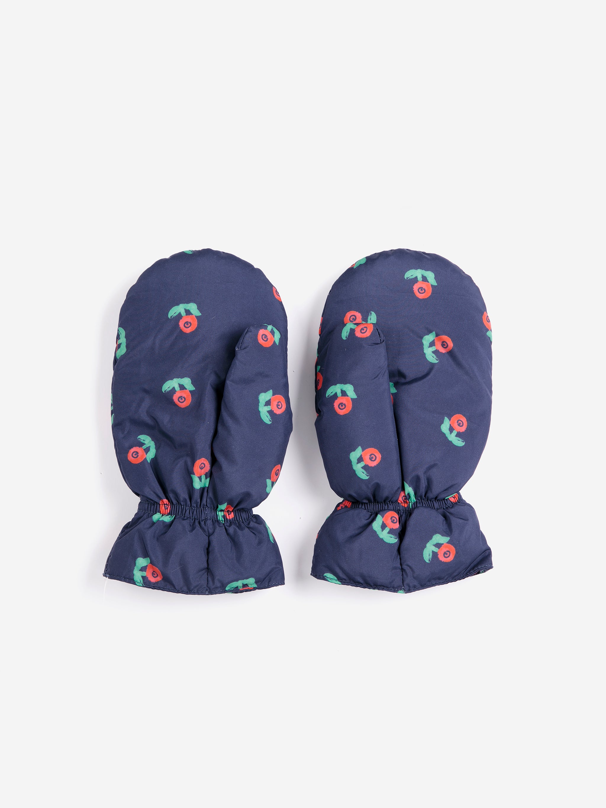 Bobo Choses Stam Bloom All Over Mittens - Navy Blue