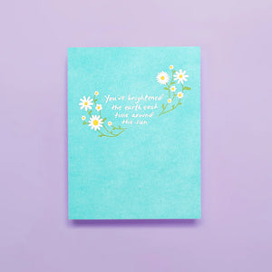 Shorthand Brighten The Earth Greeting Card