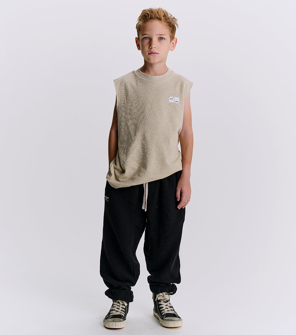 Nununu Spookies Sleeveless Shirt - Smokey Natural