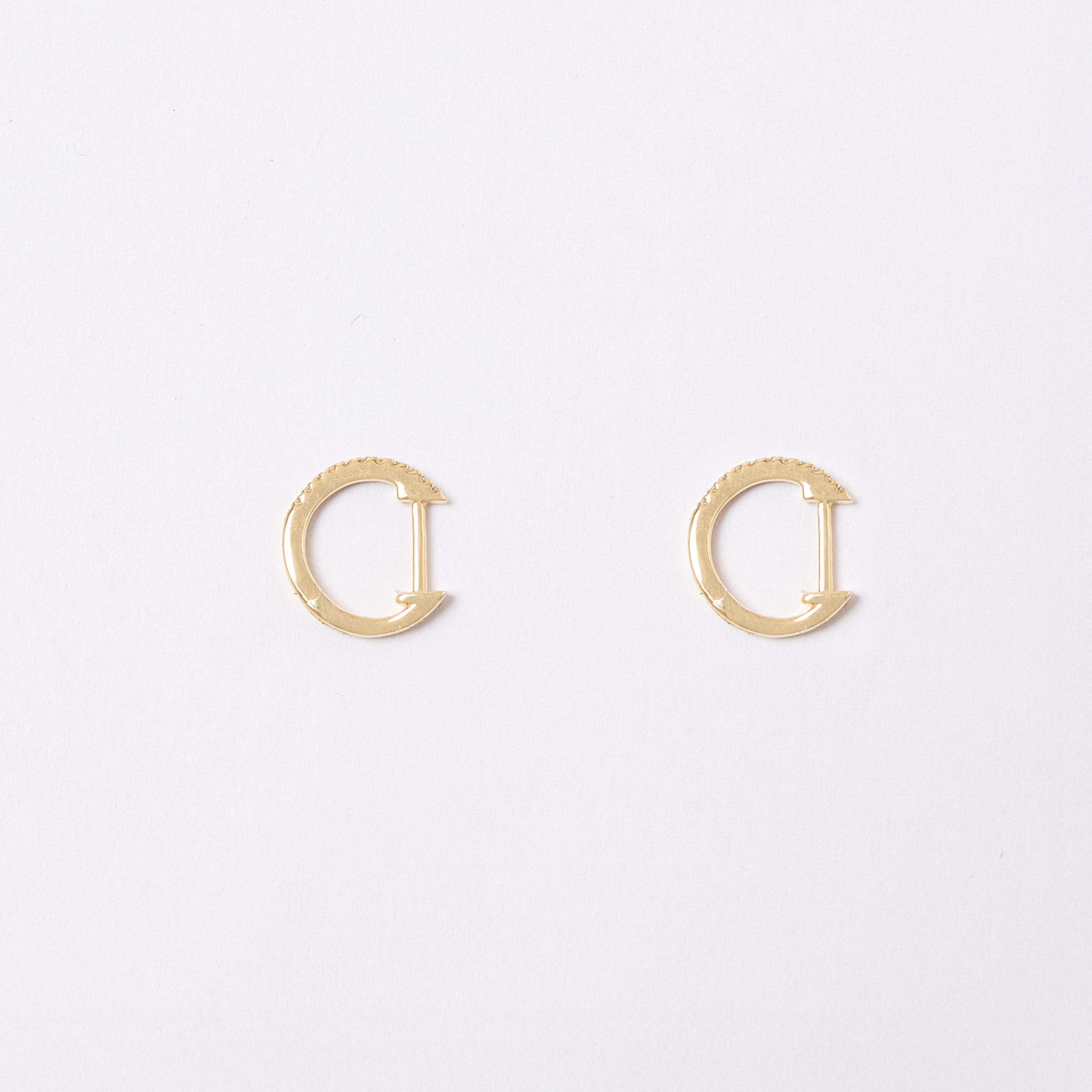Dalbit NYC Diamond Hoops - 14k solid gold