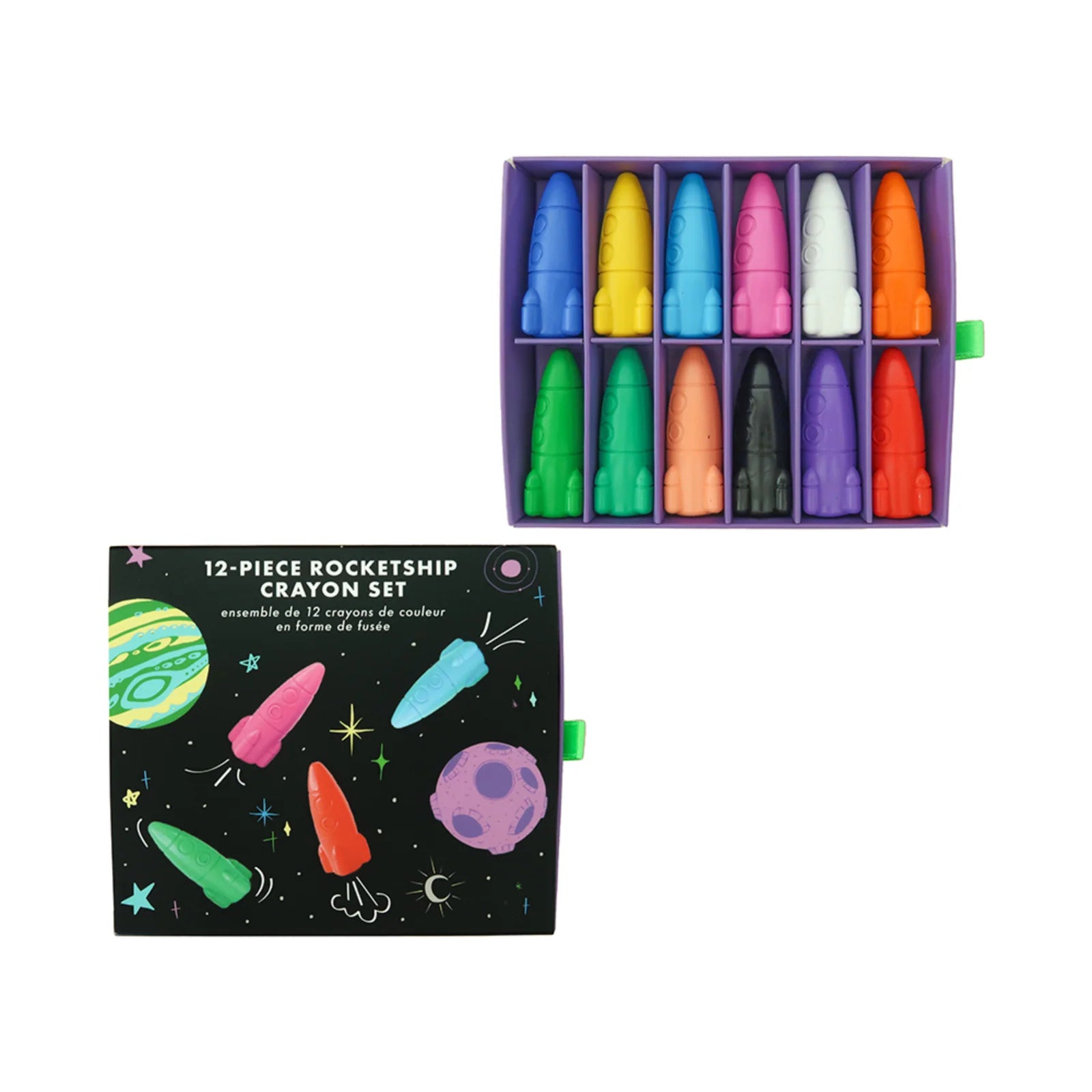 Daydream Society Lost In Space Rocket Ship Crayon Set