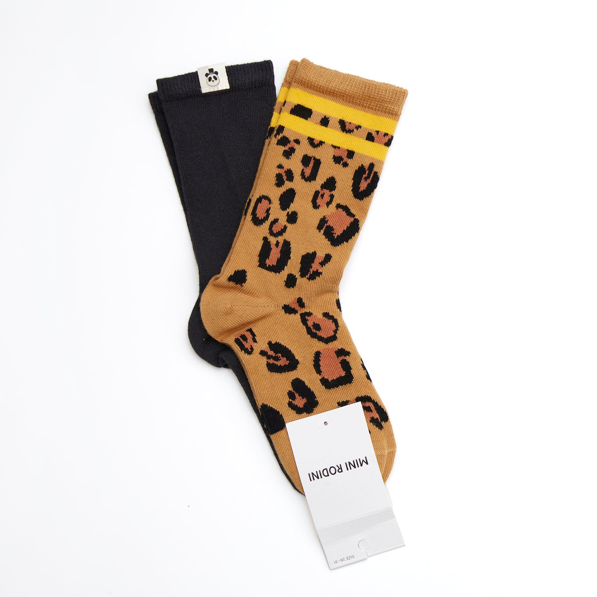 Mini Rodini Basic Leopard 2-Pack Socks -